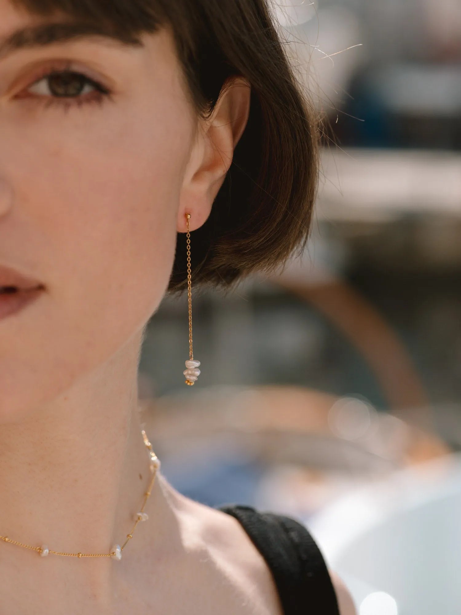 ANELYS BO BLANC-BO / Earrings-Les Petites Pampilles