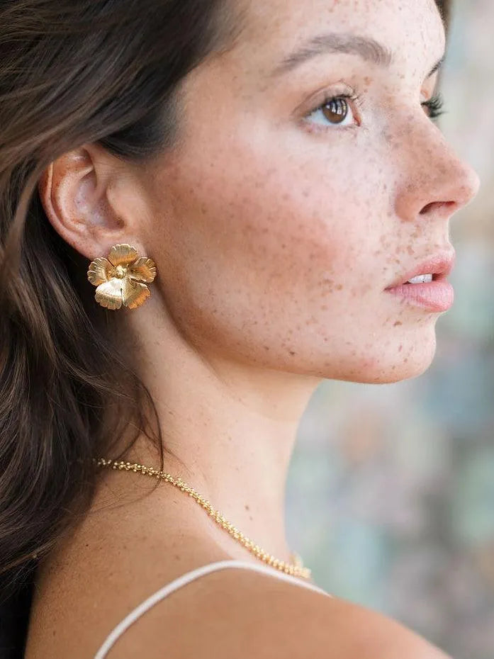 CHIARA BO-BO / Earrings- Bijoux dorés -Les Petites Pampilles