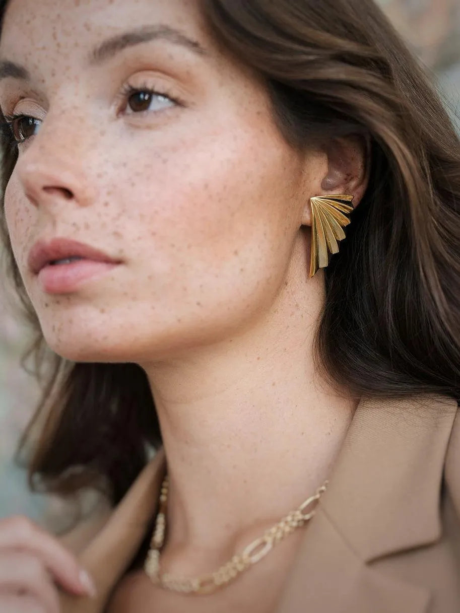 WINGS BO-BO / Earrings- Bijoux dorés -Les Petites Pampilles