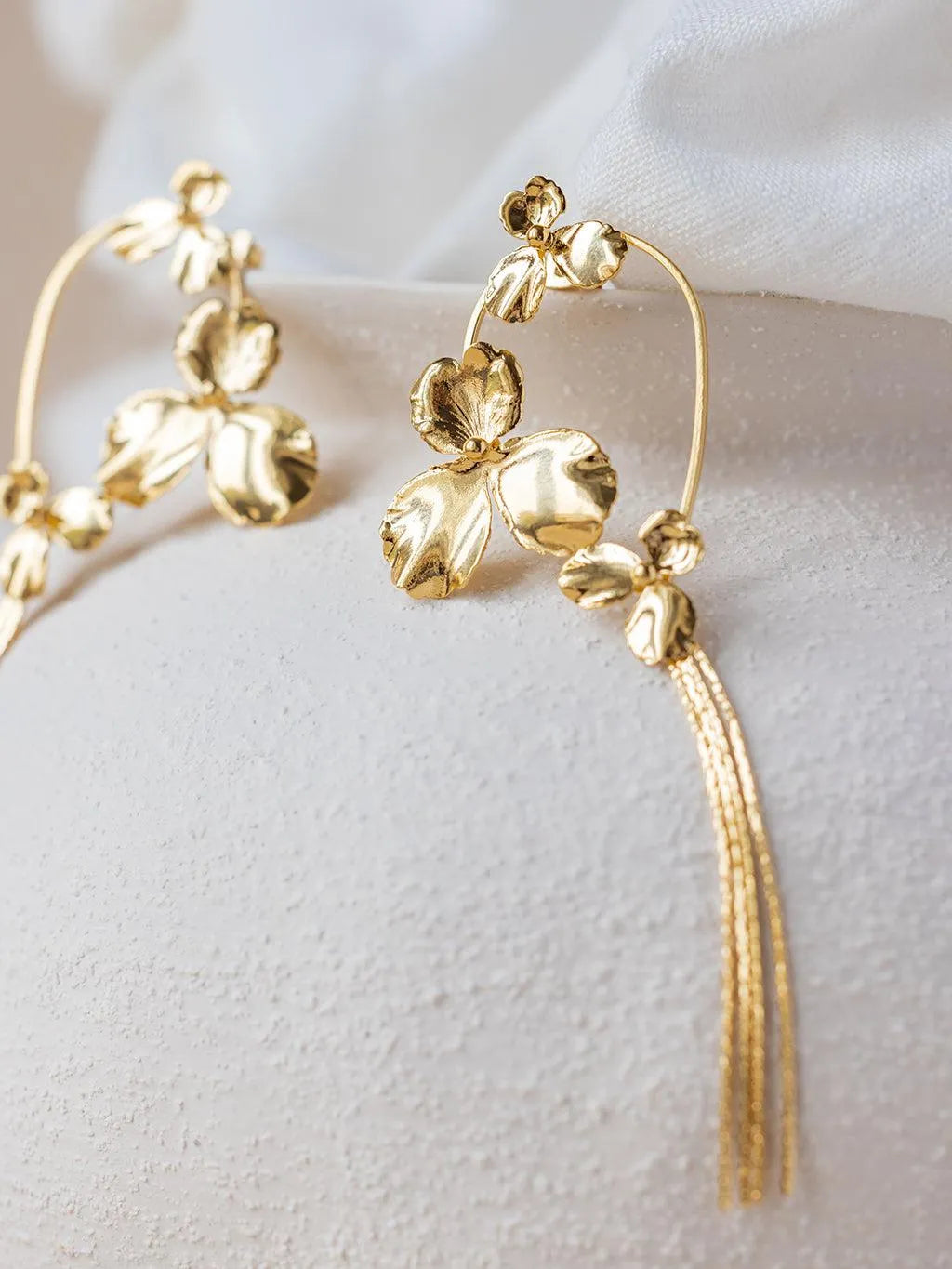 ELOA BO-BO / Earrings- Bijoux dorés -Les Petites Pampilles