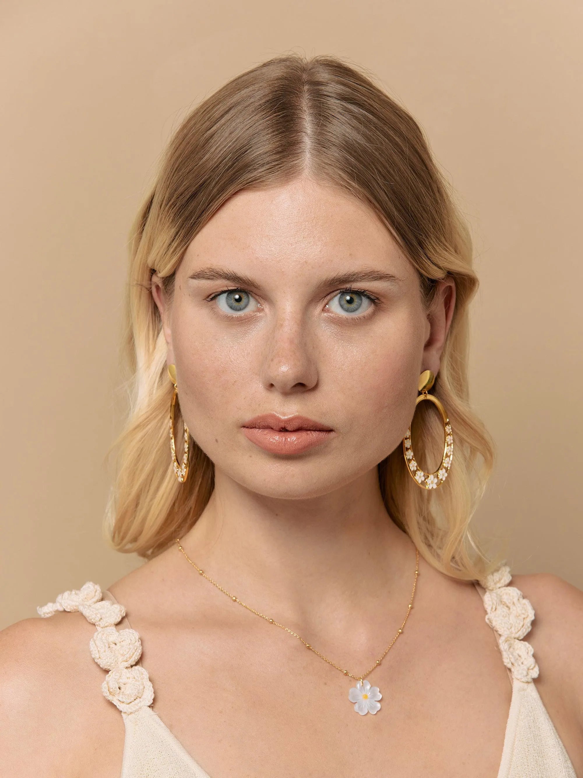 HERMANCE BO-BO / Earrings- Bijoux dorés -Les Petites Pampilles