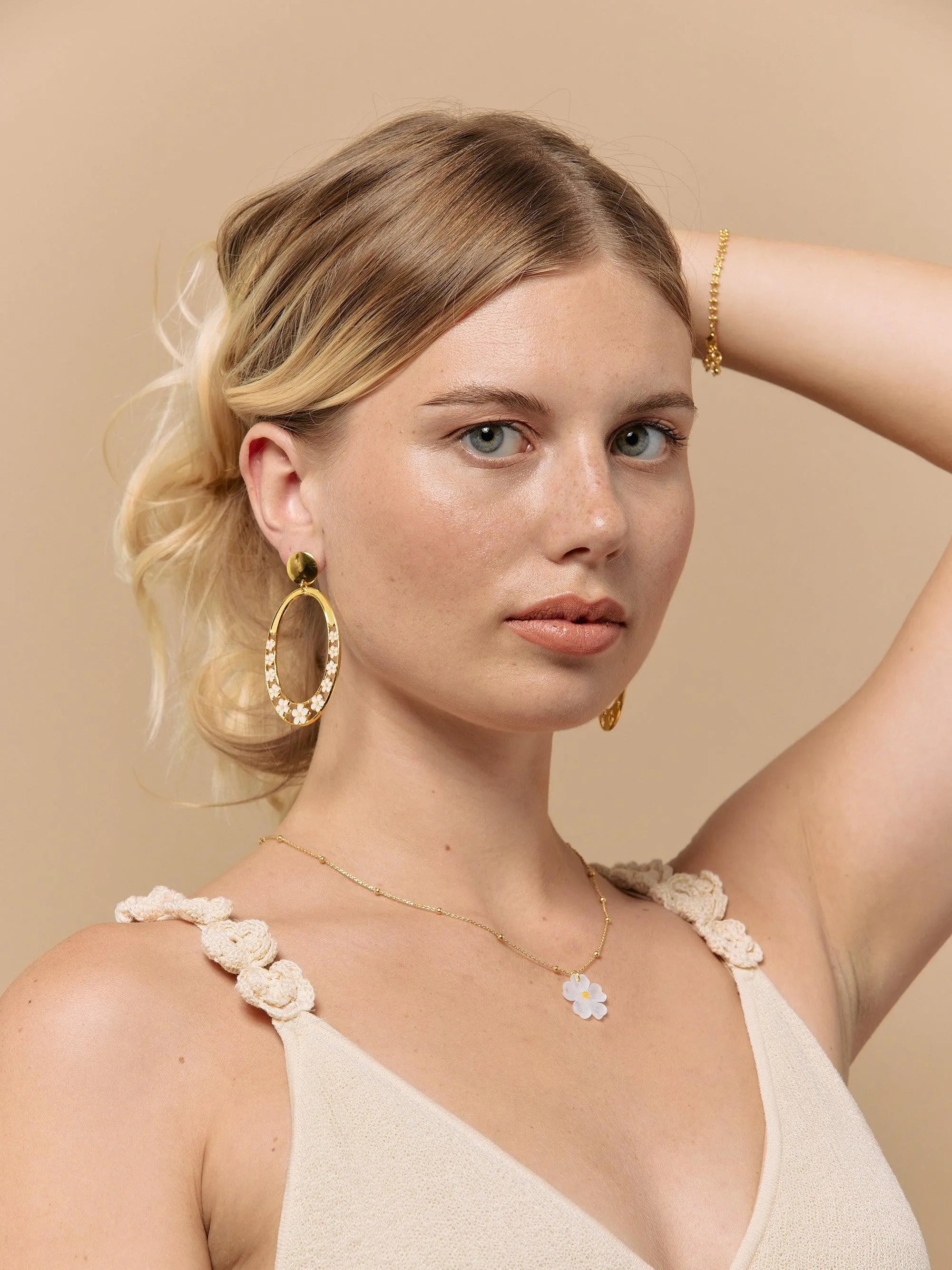 HERMANCE BO-BO / Earrings- Bijoux dorés -Les Petites Pampilles