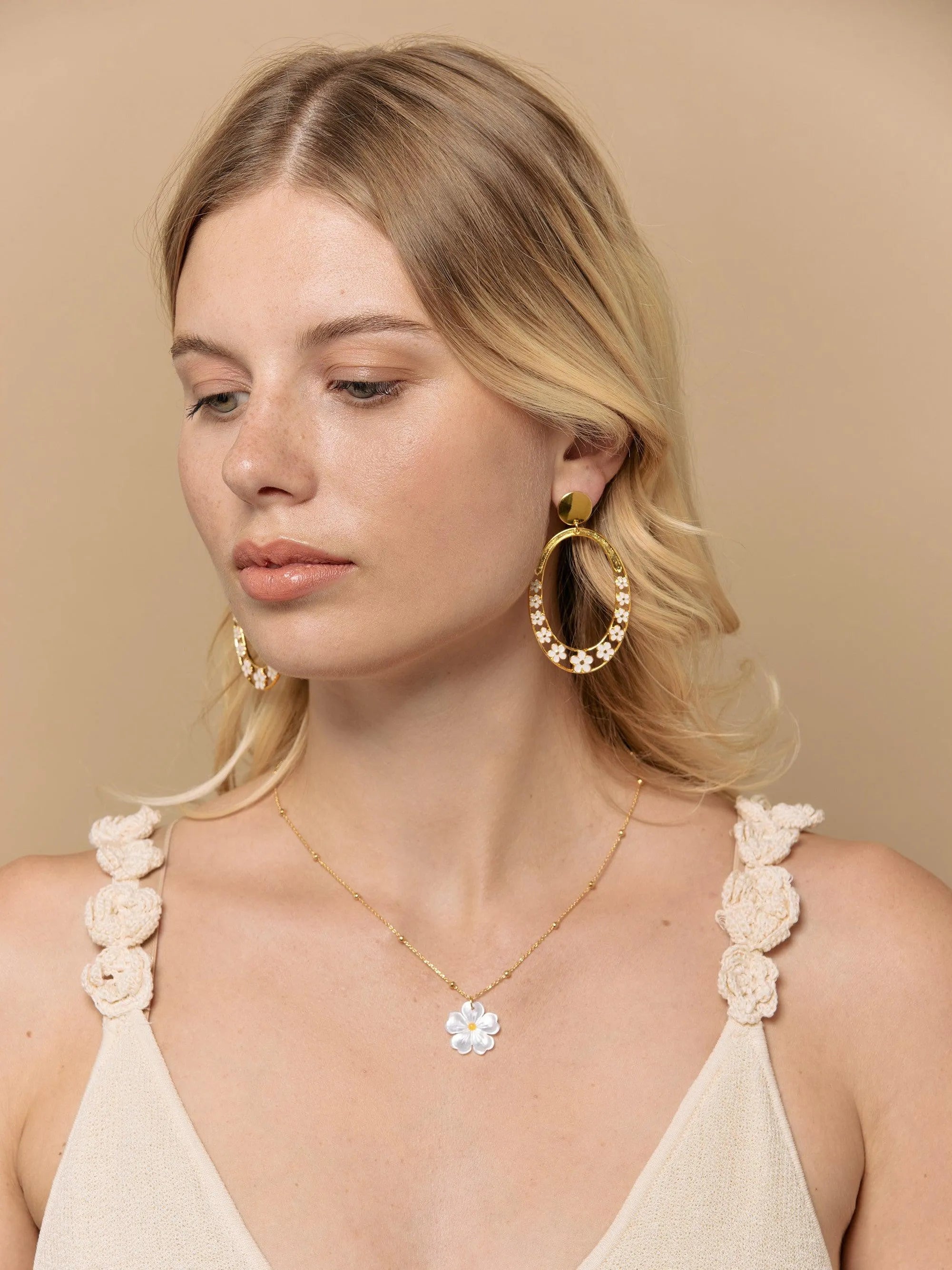 HERMANCE BO-BO / Earrings- Bijoux dorés -Les Petites Pampilles