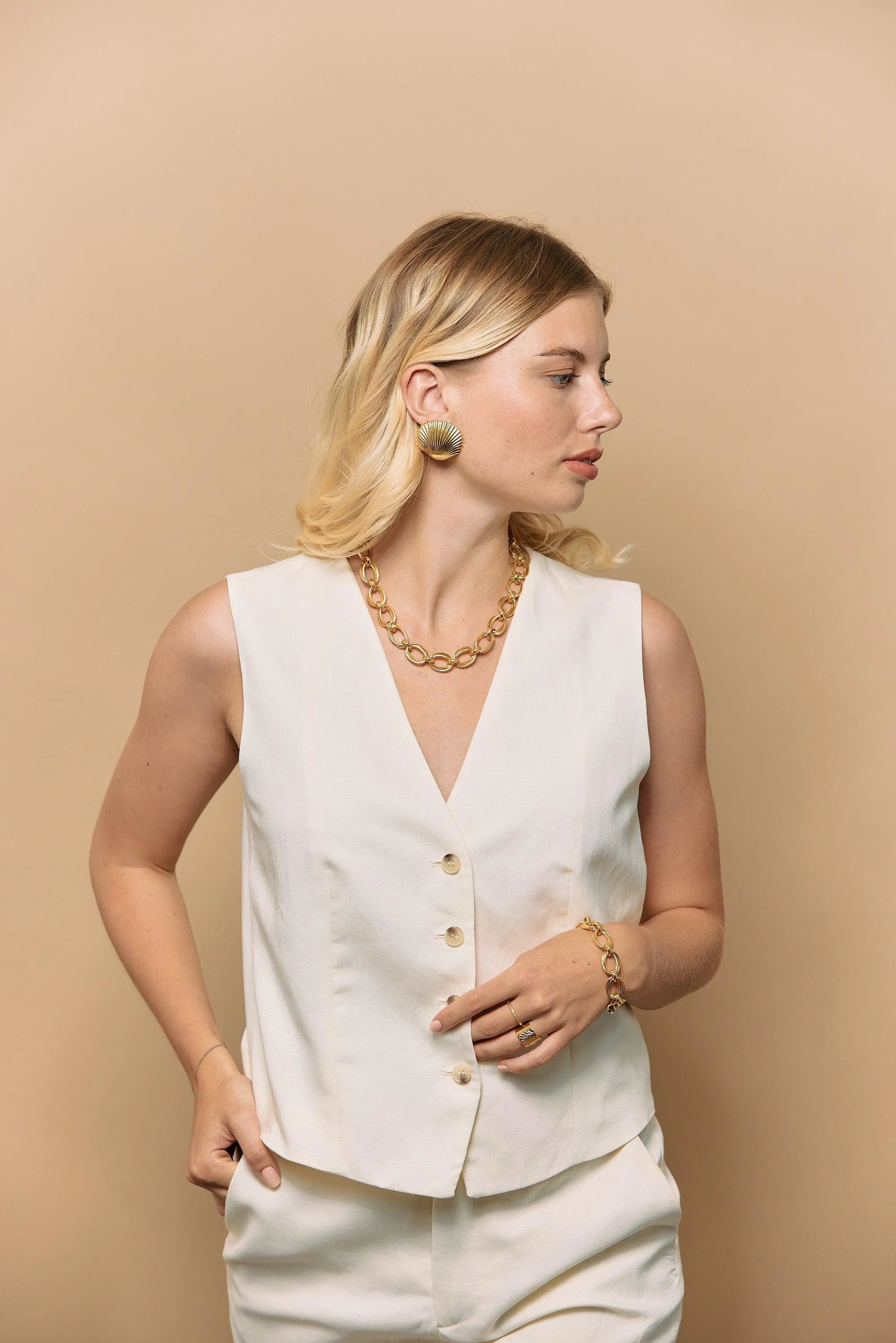 HOANI BO-BO / Earrings- Bijoux dorés -Les Petites Pampilles