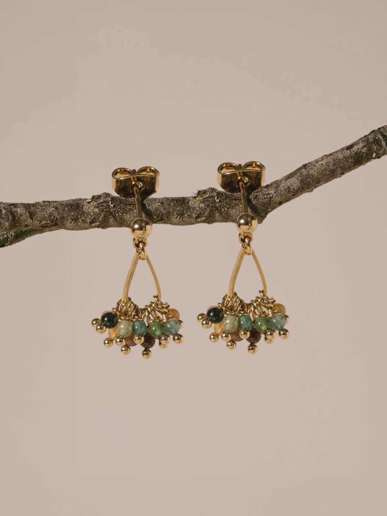 LORRAINE MINI BO TOURM-BO / Earrings-Les Petites Pampilles