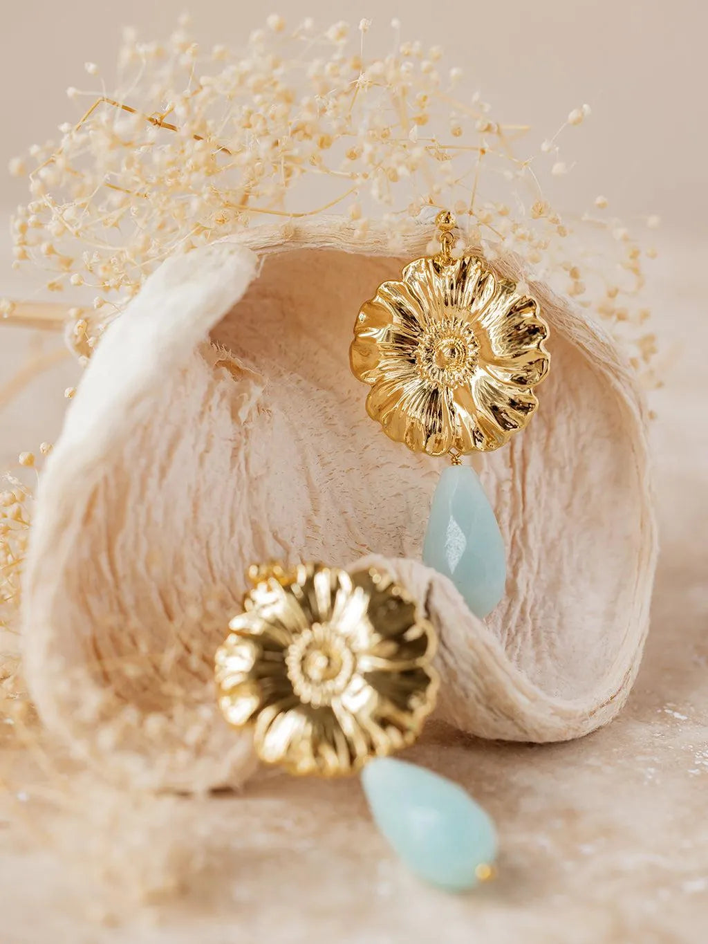 MAGGIE BO-BO / Earrings- Bijoux dorés -Les Petites Pampilles