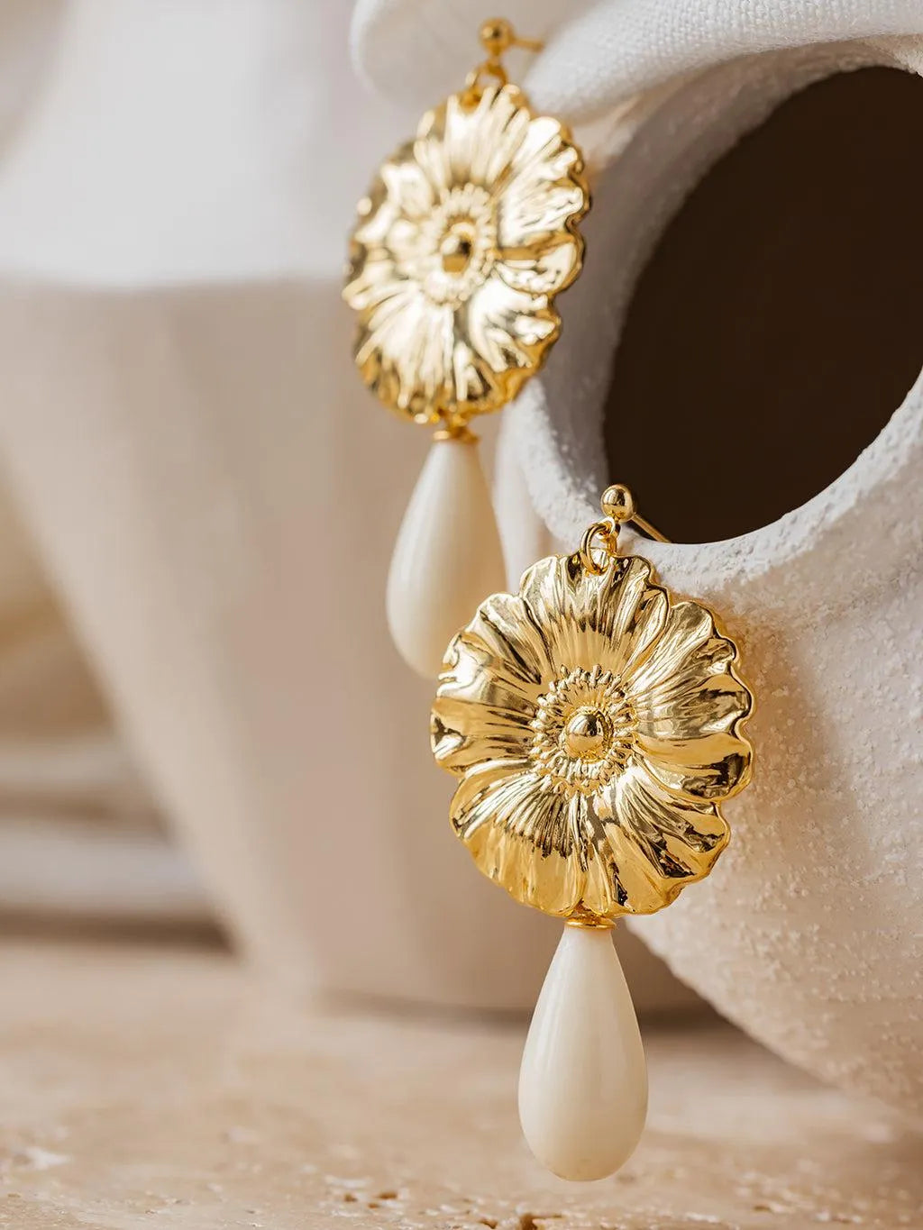 MAGGIE BO-BO / Earrings- Bijoux dorés -Les Petites Pampilles