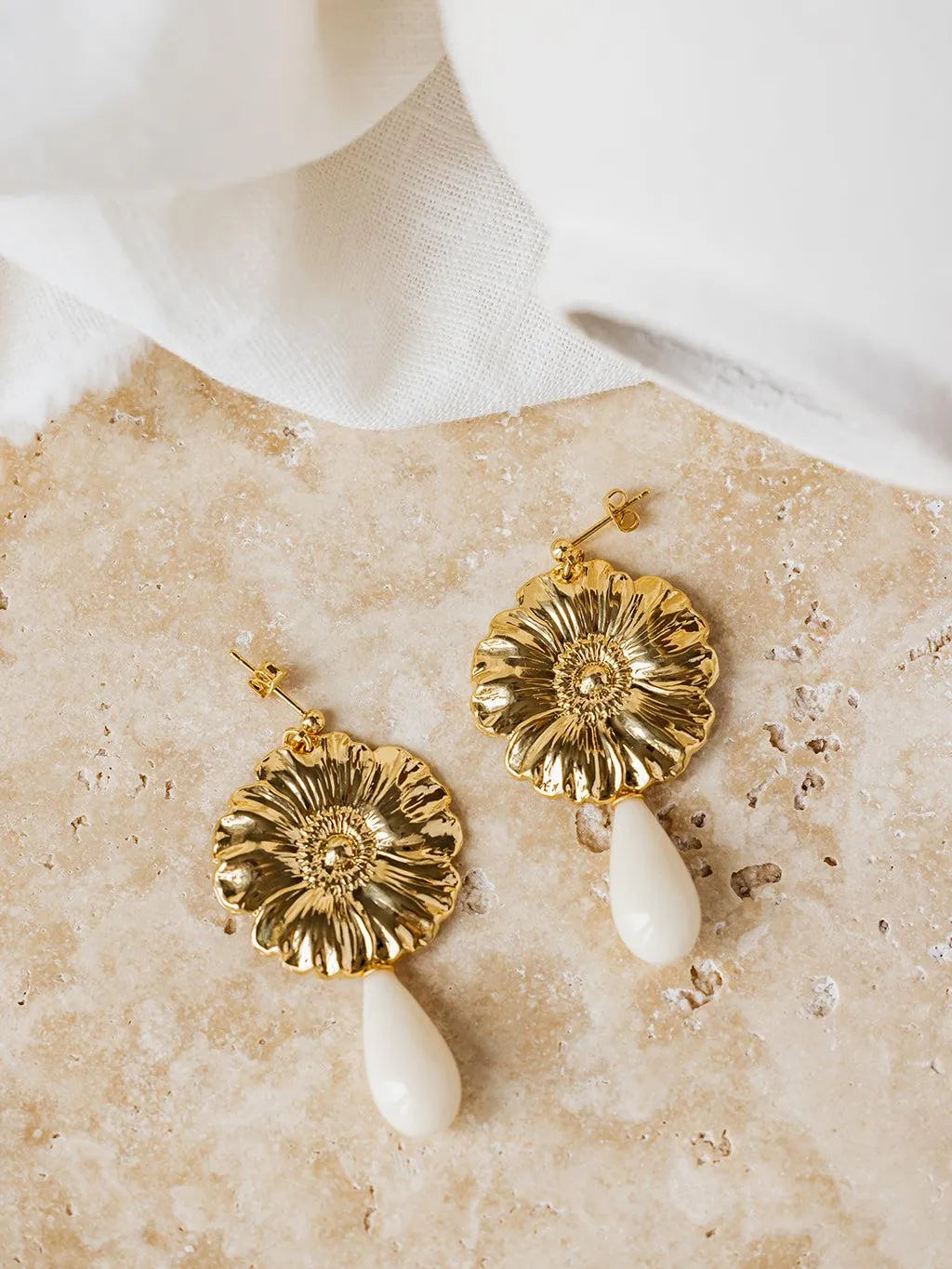 MAGGIE BO-BO / Earrings- Bijoux dorés -Les Petites Pampilles