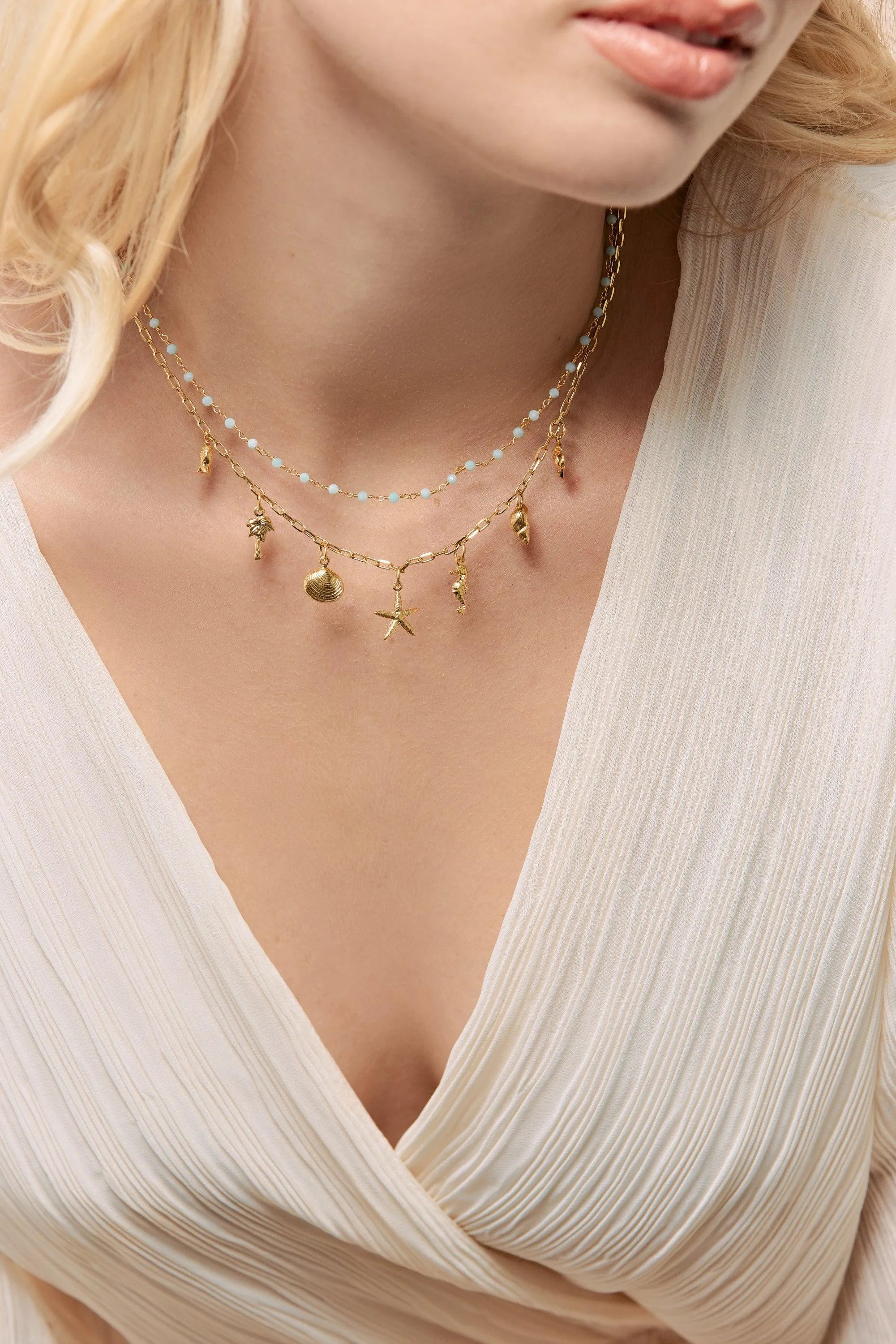 MARINA CO-Colliers / Necklaces- Bijoux dorés -Les Petites Pampilles