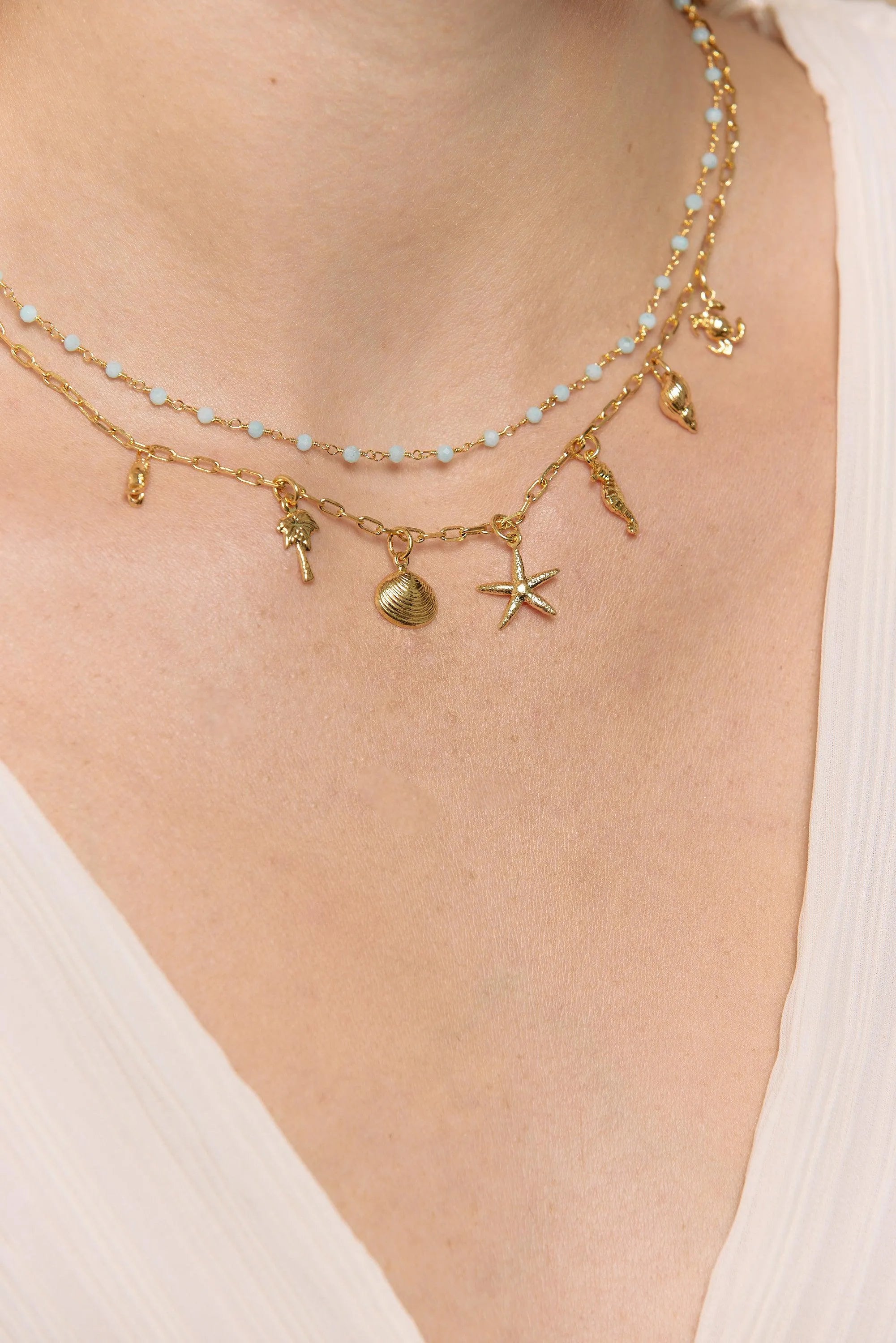 MARINA CO-Colliers / Necklaces- Bijoux dorés -Les Petites Pampilles