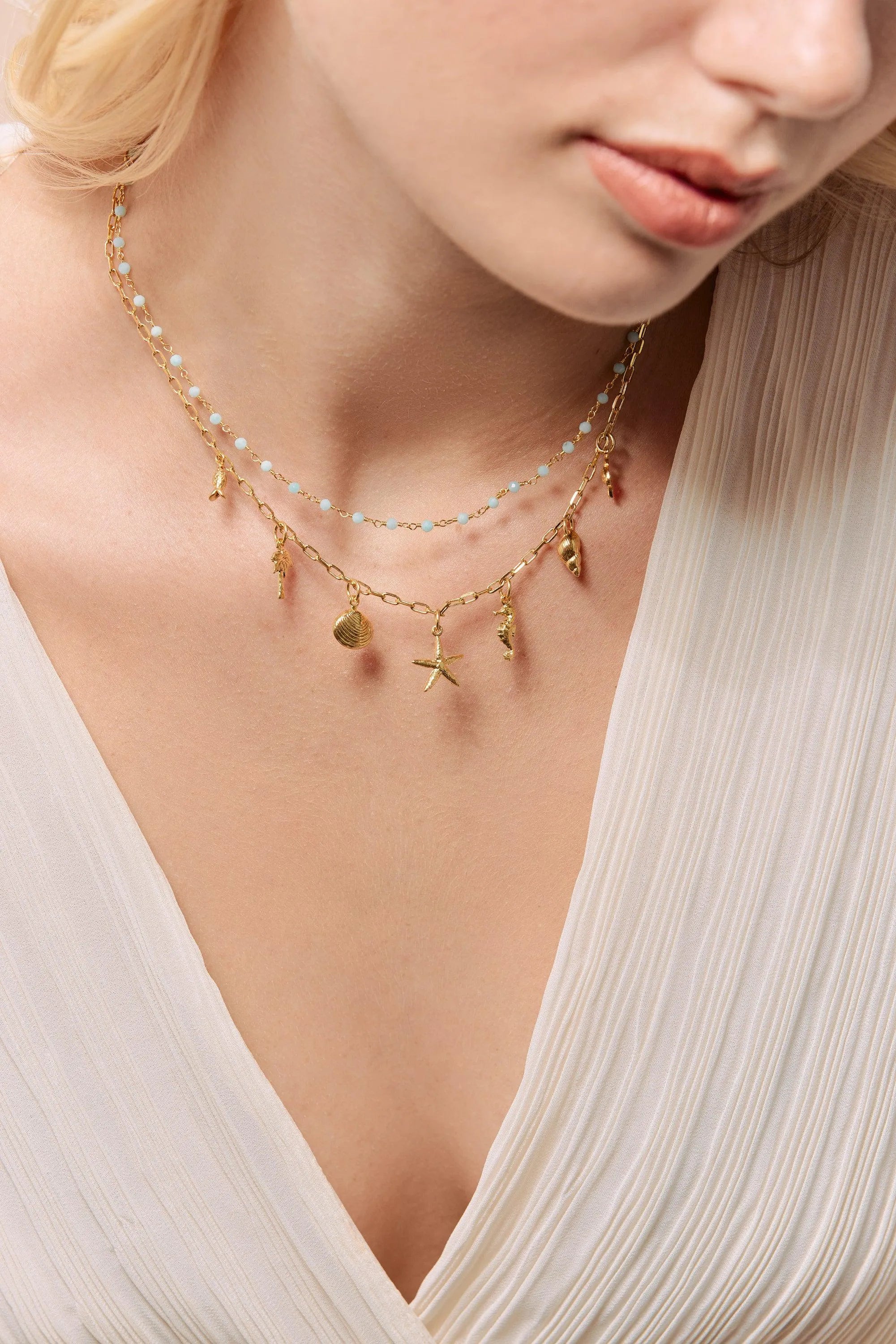 MARINA CO-Colliers / Necklaces- Bijoux dorés -Les Petites Pampilles