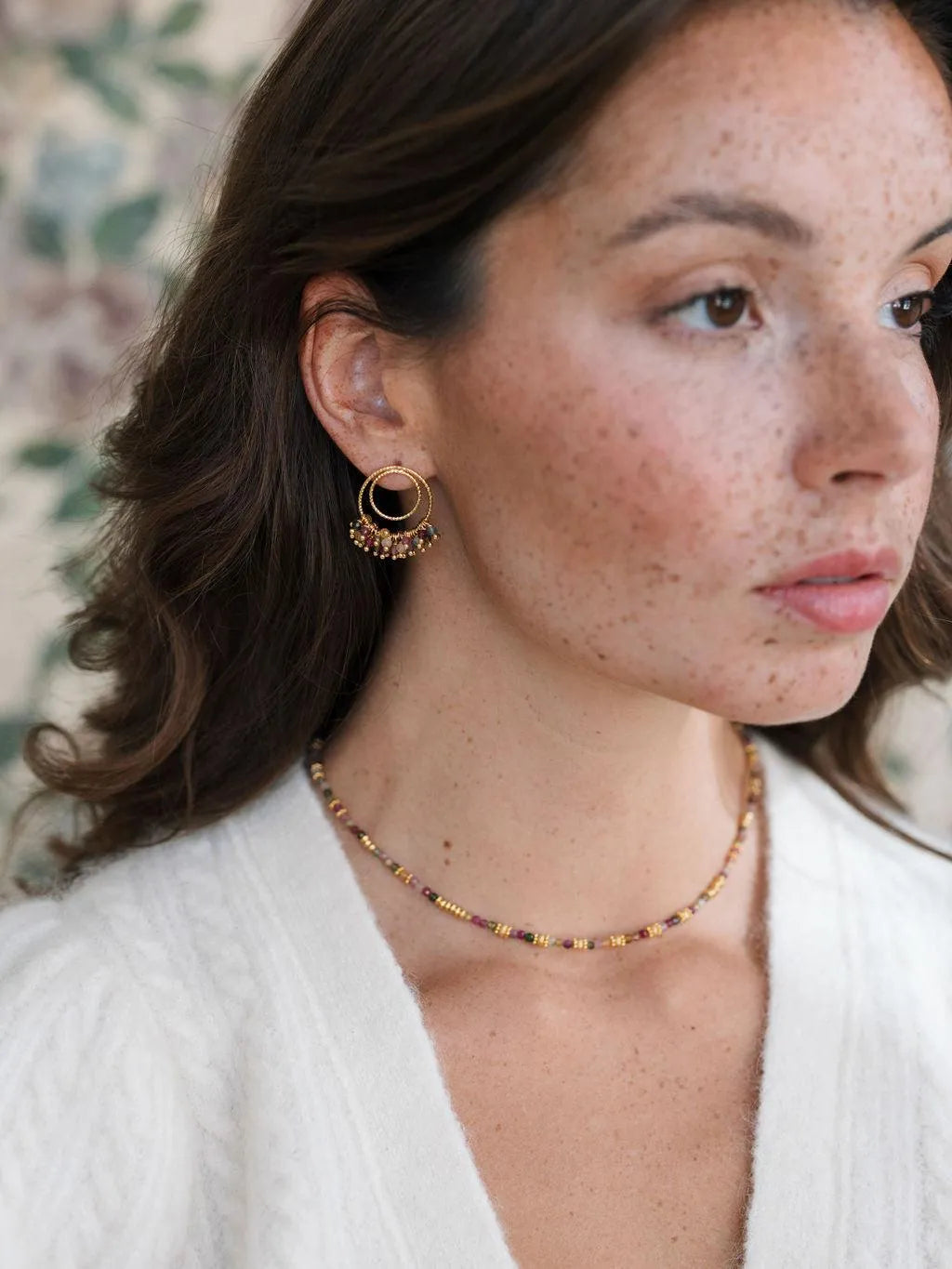 MINI GROSEILLES BO-BO / Earrings- Bijoux dorés -Les Petites Pampilles