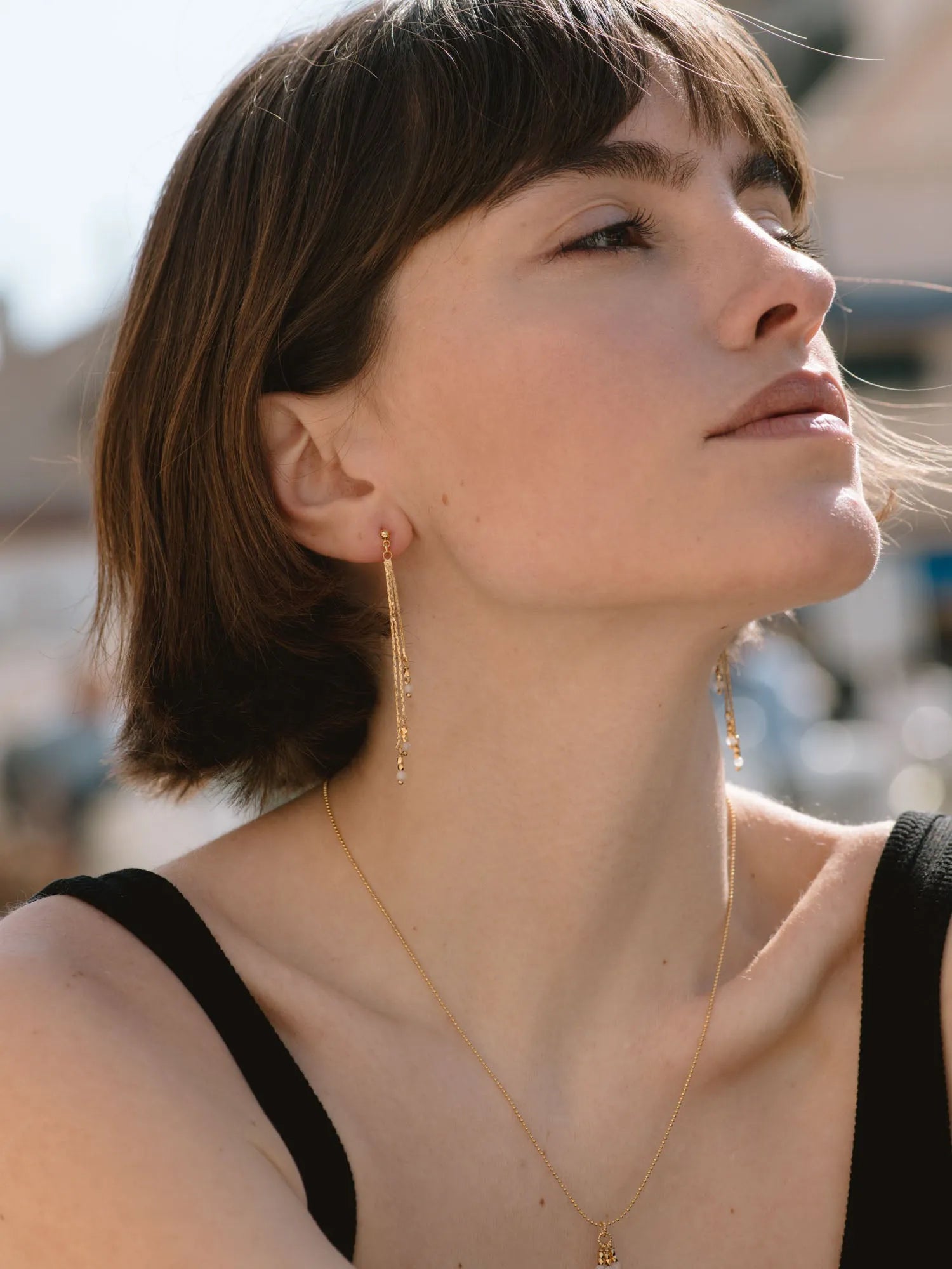 NYMPHEA BO BLANC-BO / Earrings-Les Petites Pampilles