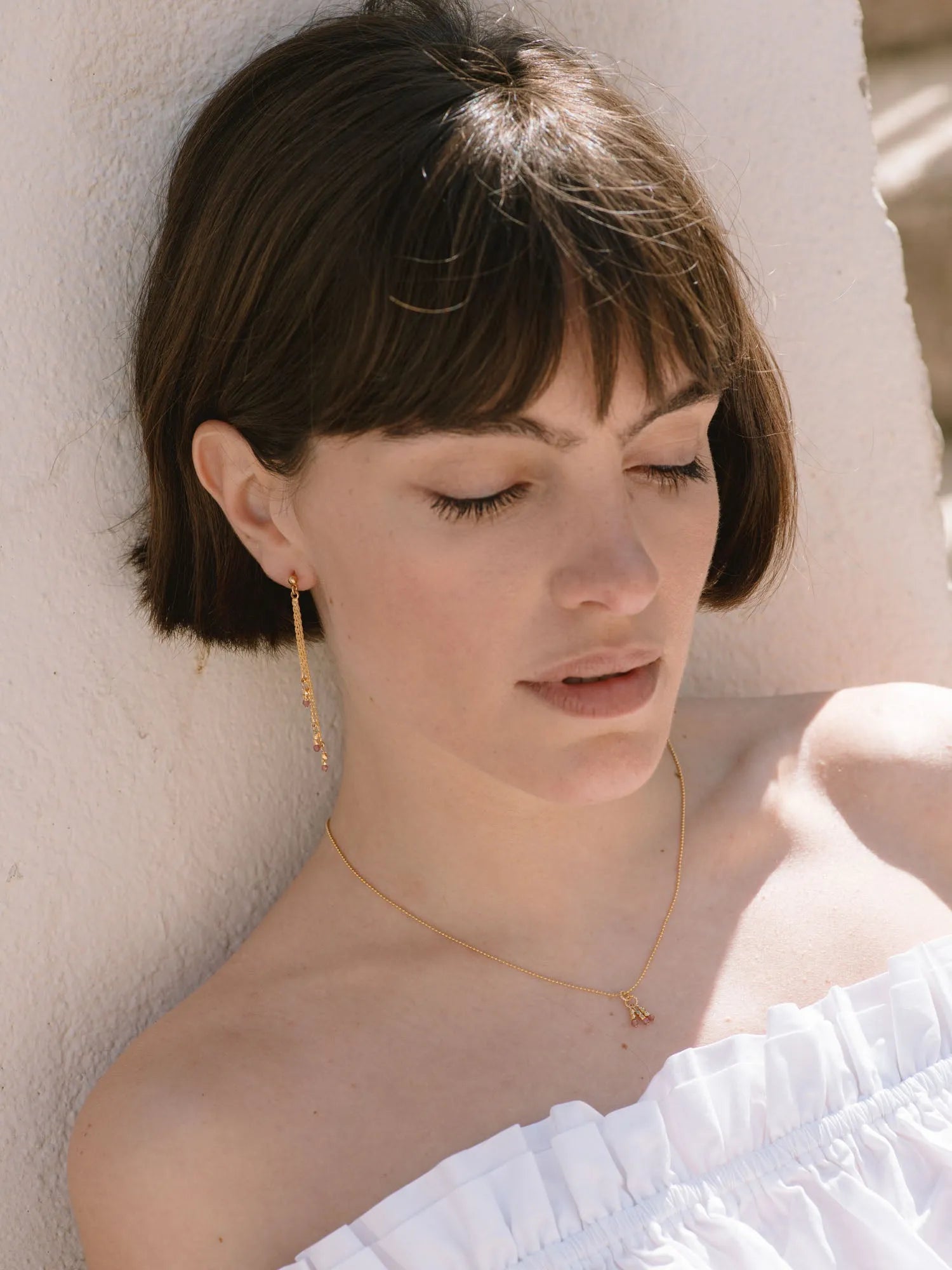 NYMPHEA BO ROSE-BO / Earrings-Les Petites Pampilles