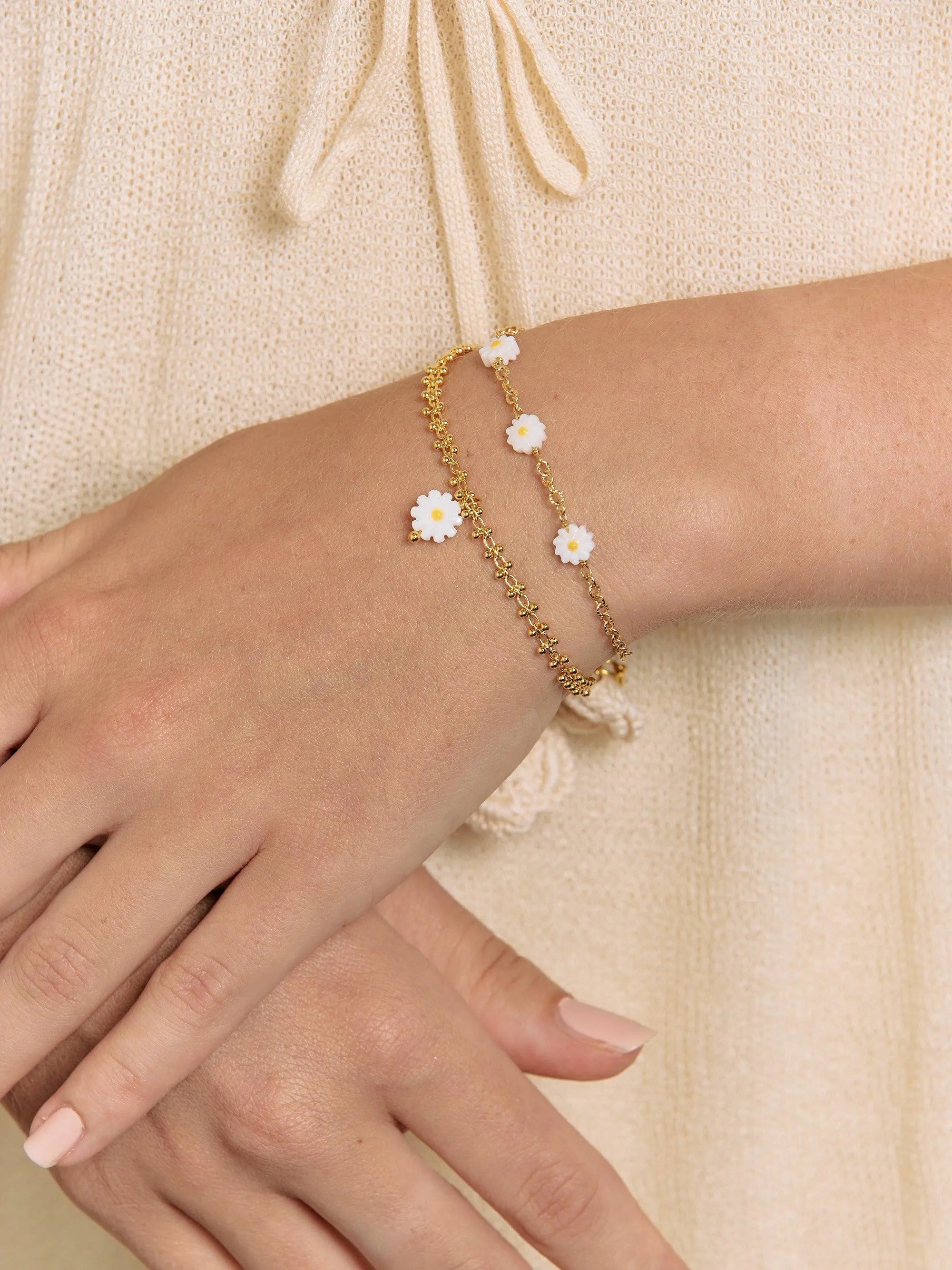 PAQUERETTE BR-Bracelets- Bijoux dorés -Les Petites Pampilles