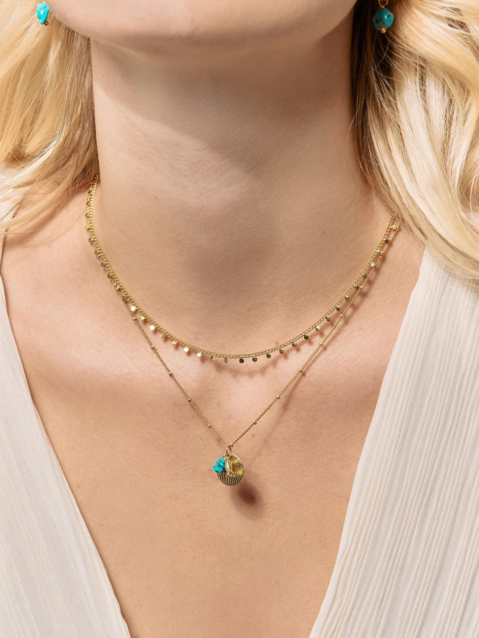 PITCHOUNE CO-Colliers / Necklaces- Bijoux dorés -Les Petites Pampilles