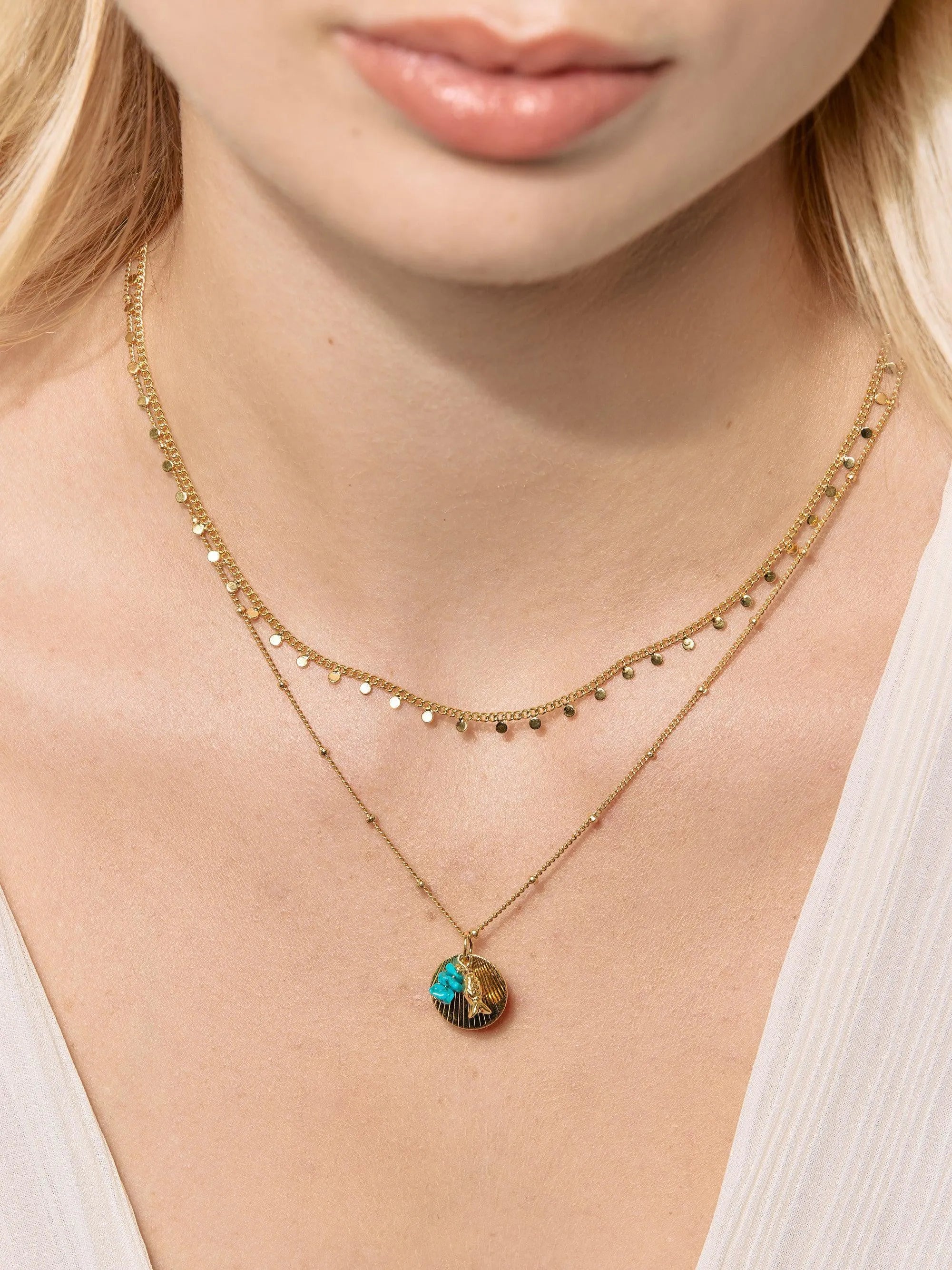 PITCHOUNE CO-Colliers / Necklaces- Bijoux dorés -Les Petites Pampilles