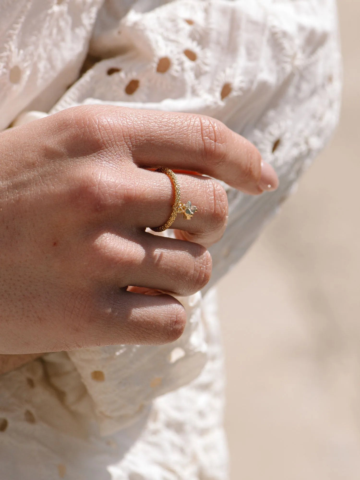PUCEA BA GRISE-Bagues / rings-Les Petites Pampilles