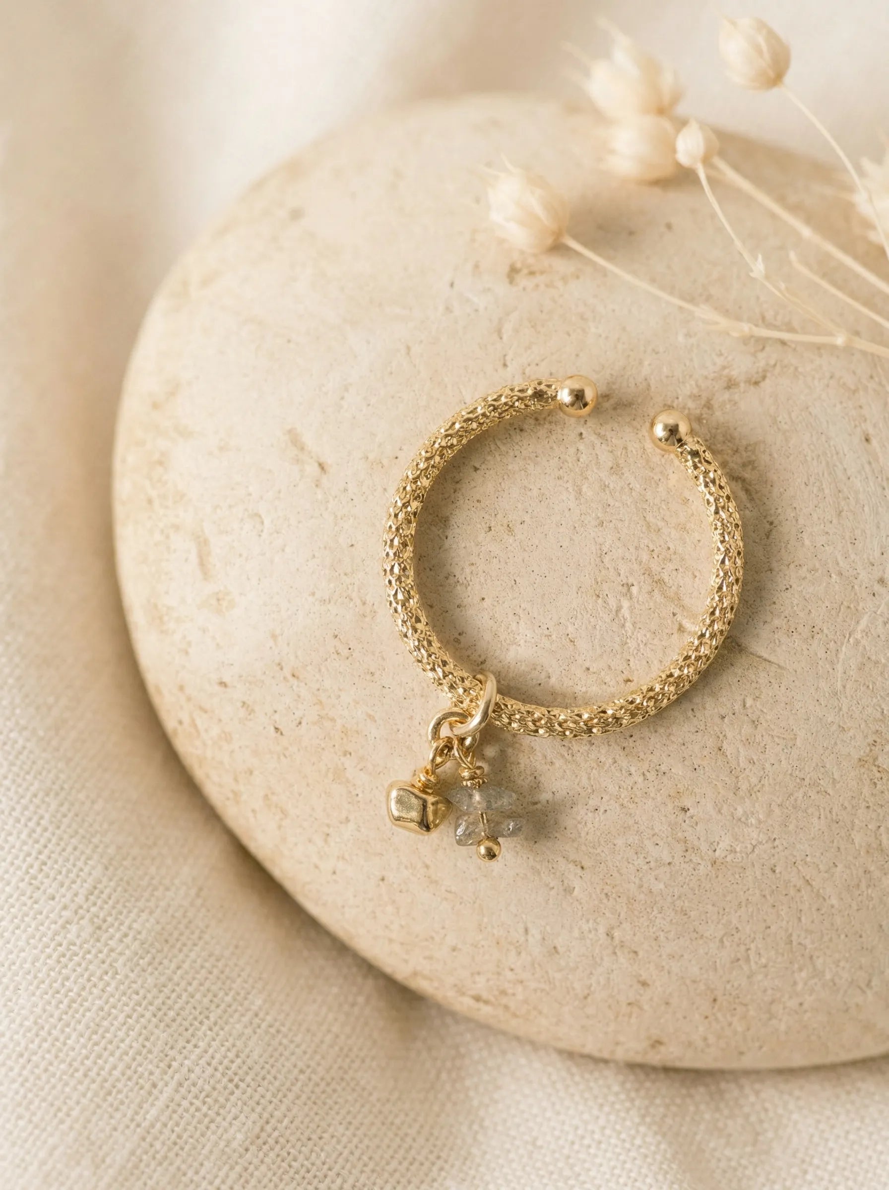 PUCEA BA GRISE-Bagues / rings-Les Petites Pampilles