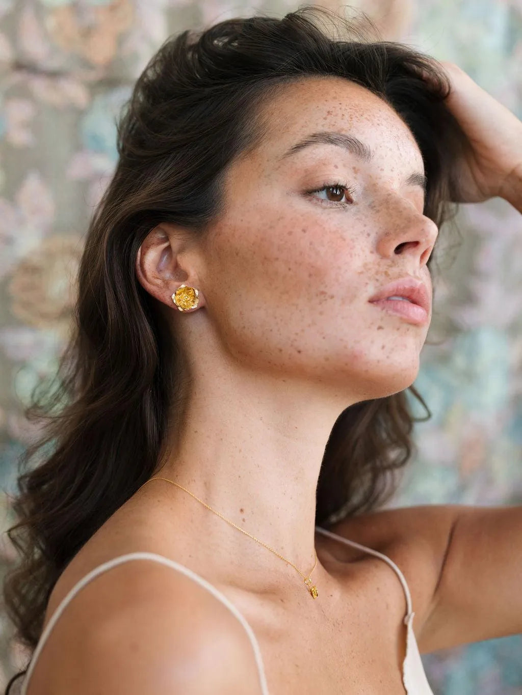 ROSY BO-BO / Earrings- Bijoux dorés -Les Petites Pampilles