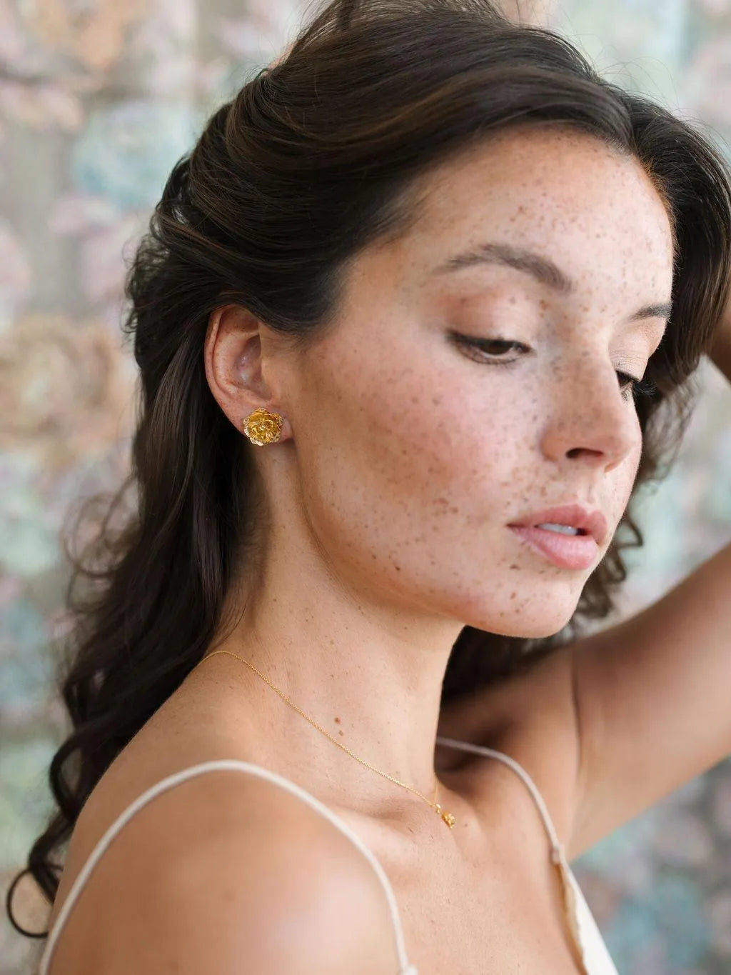 ROSY BO-BO / Earrings- Bijoux dorés -Les Petites Pampilles