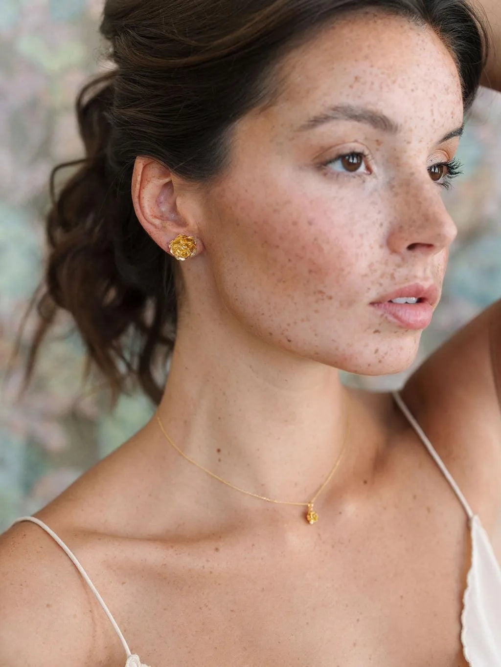 ROSY BO-BO / Earrings- Bijoux dorés -Les Petites Pampilles