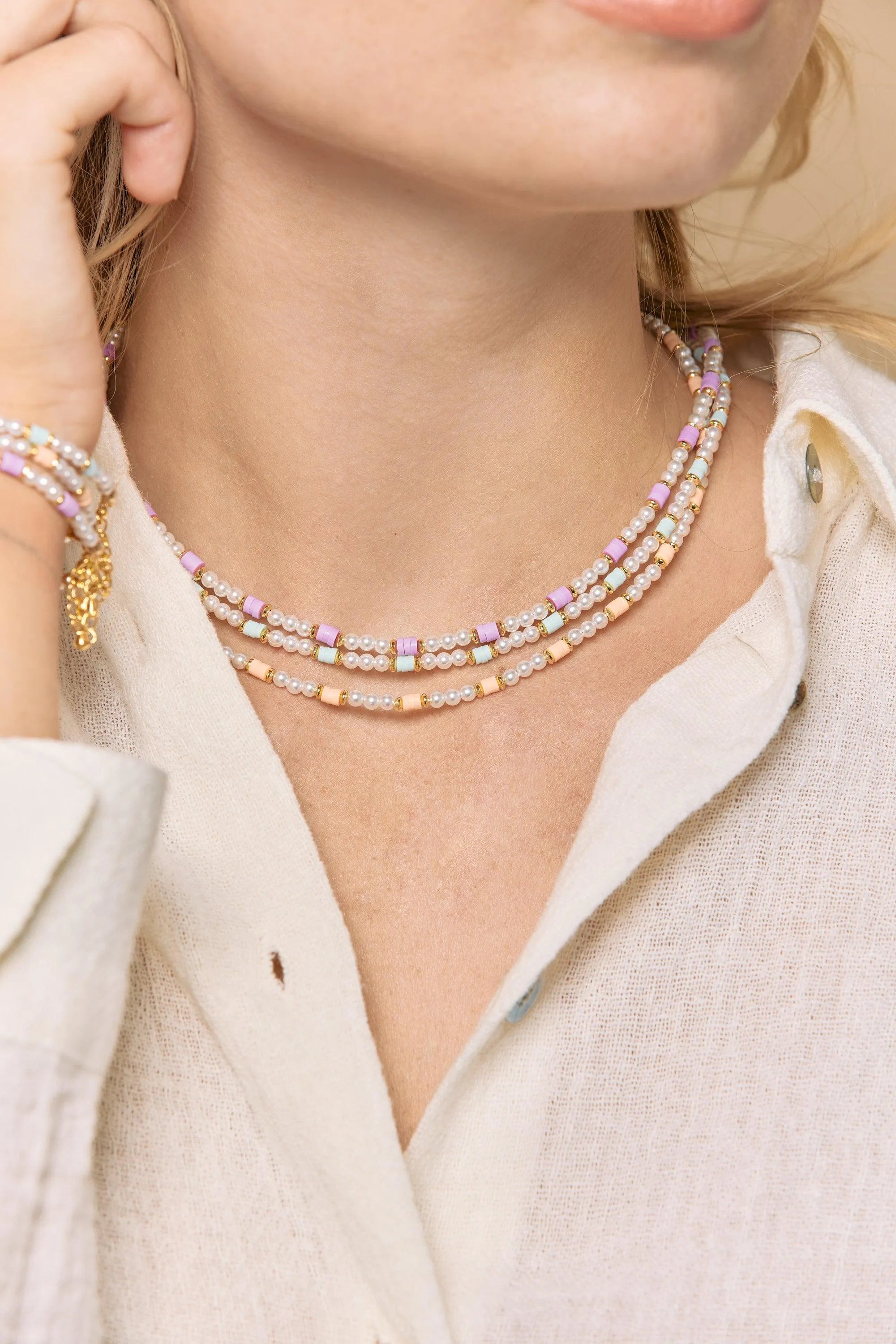 SUMMERPEARL CO-Colliers / Necklaces- Bijoux dorés -Les Petites Pampilles