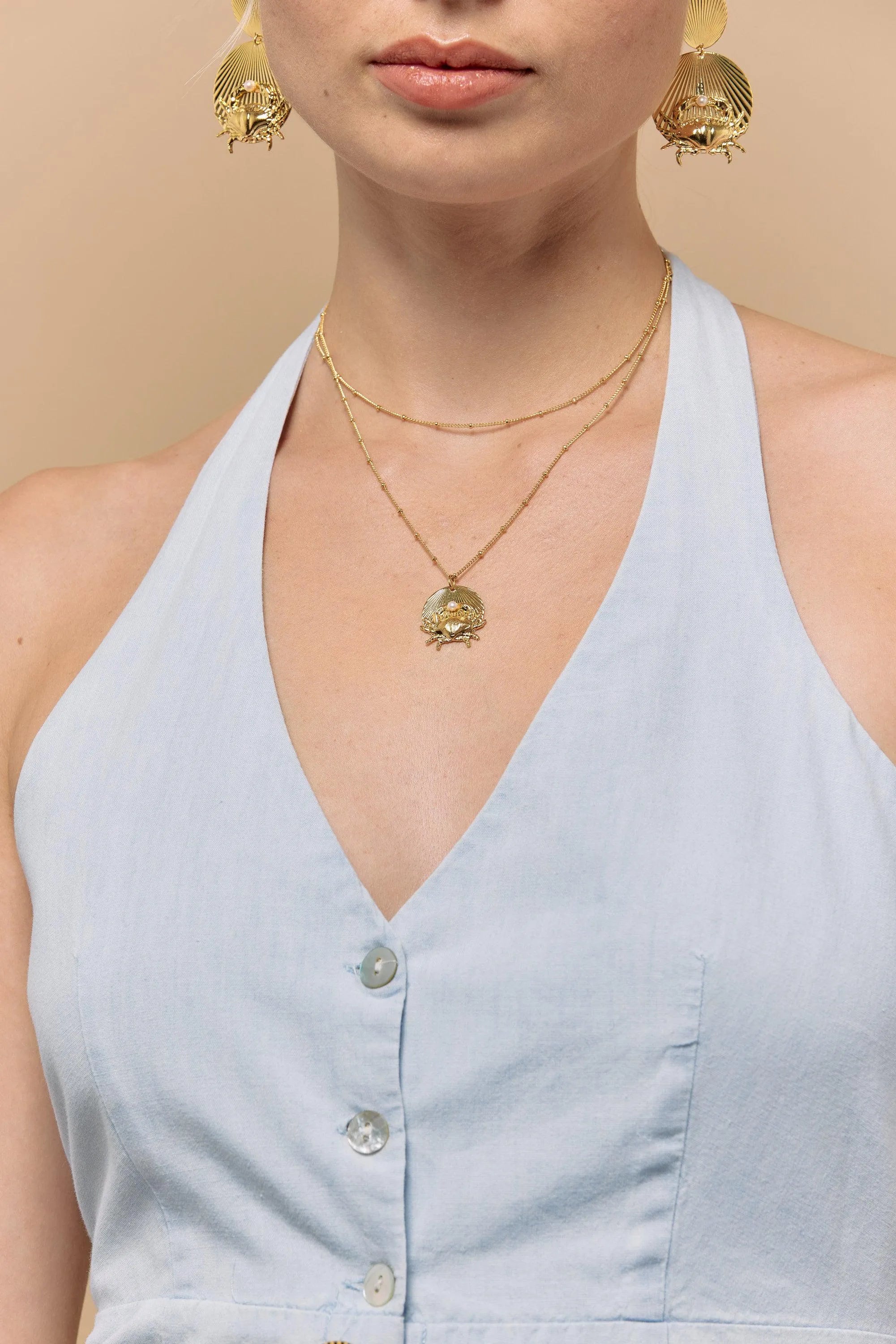 SWIN CO-Colliers / Necklaces- Bijoux dorés -Les Petites Pampilles