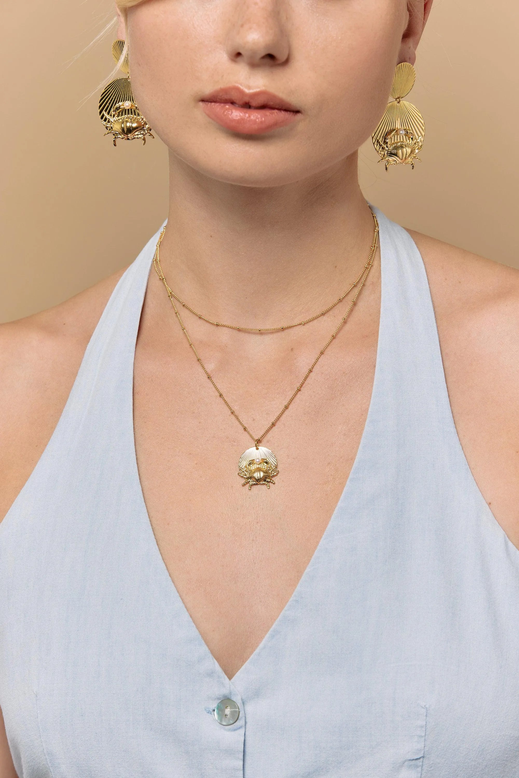 SWIN CO-Colliers / Necklaces- Bijoux dorés -Les Petites Pampilles