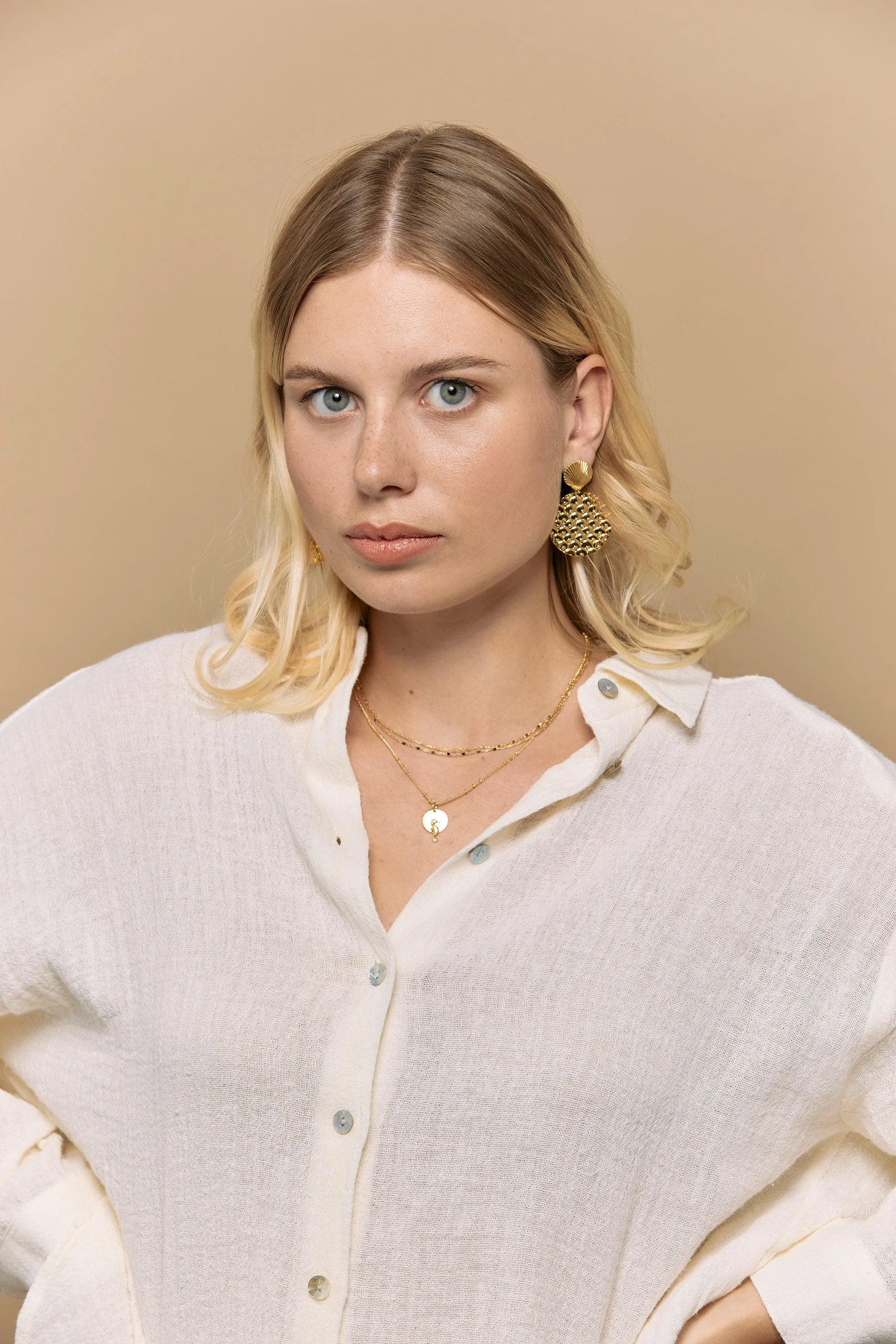 TEMEO BO-BO / Earrings- Bijoux dorés -Les Petites Pampilles