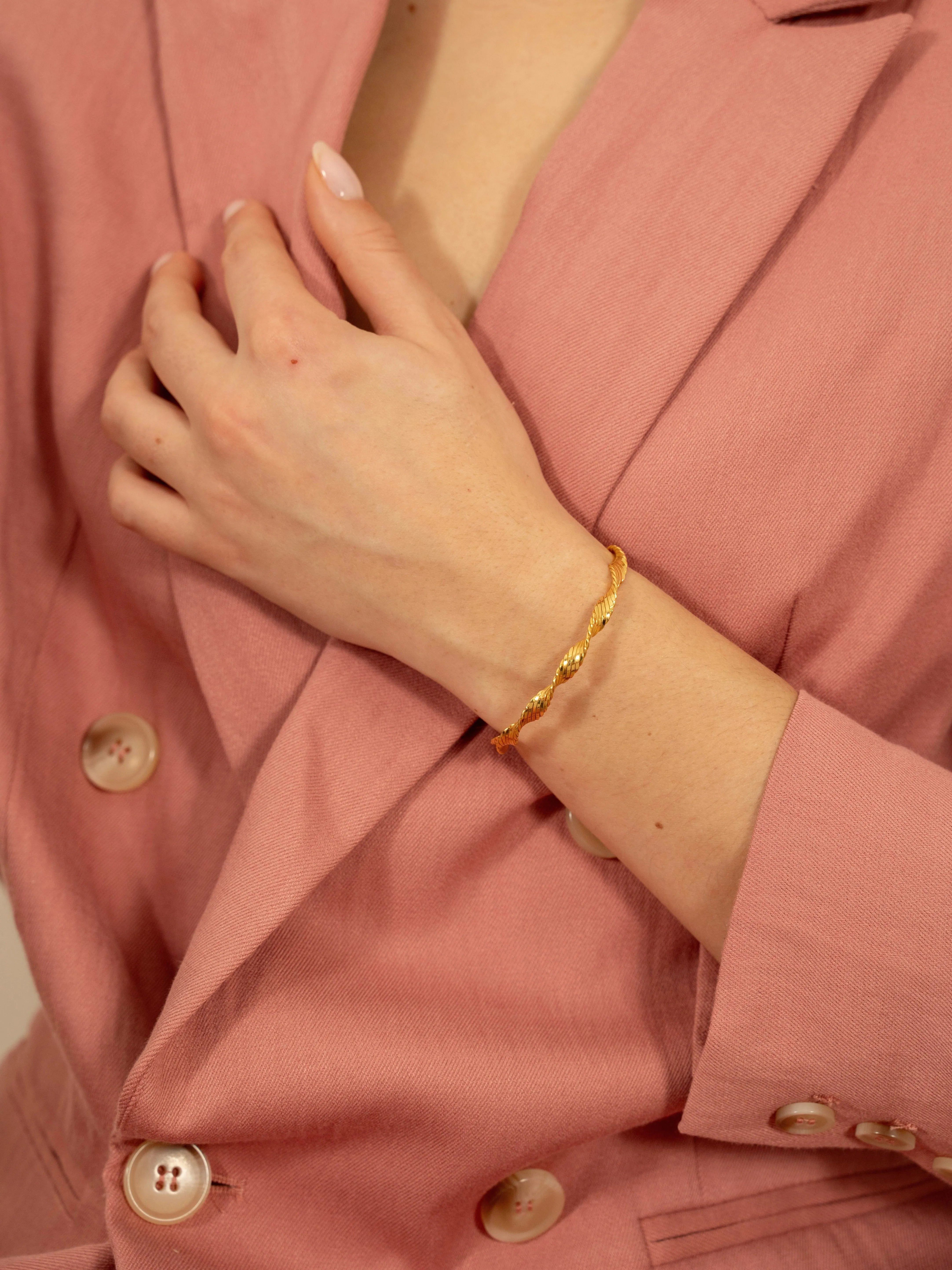 TORNADO JONC-Bracelets-Les Petites Pampilles