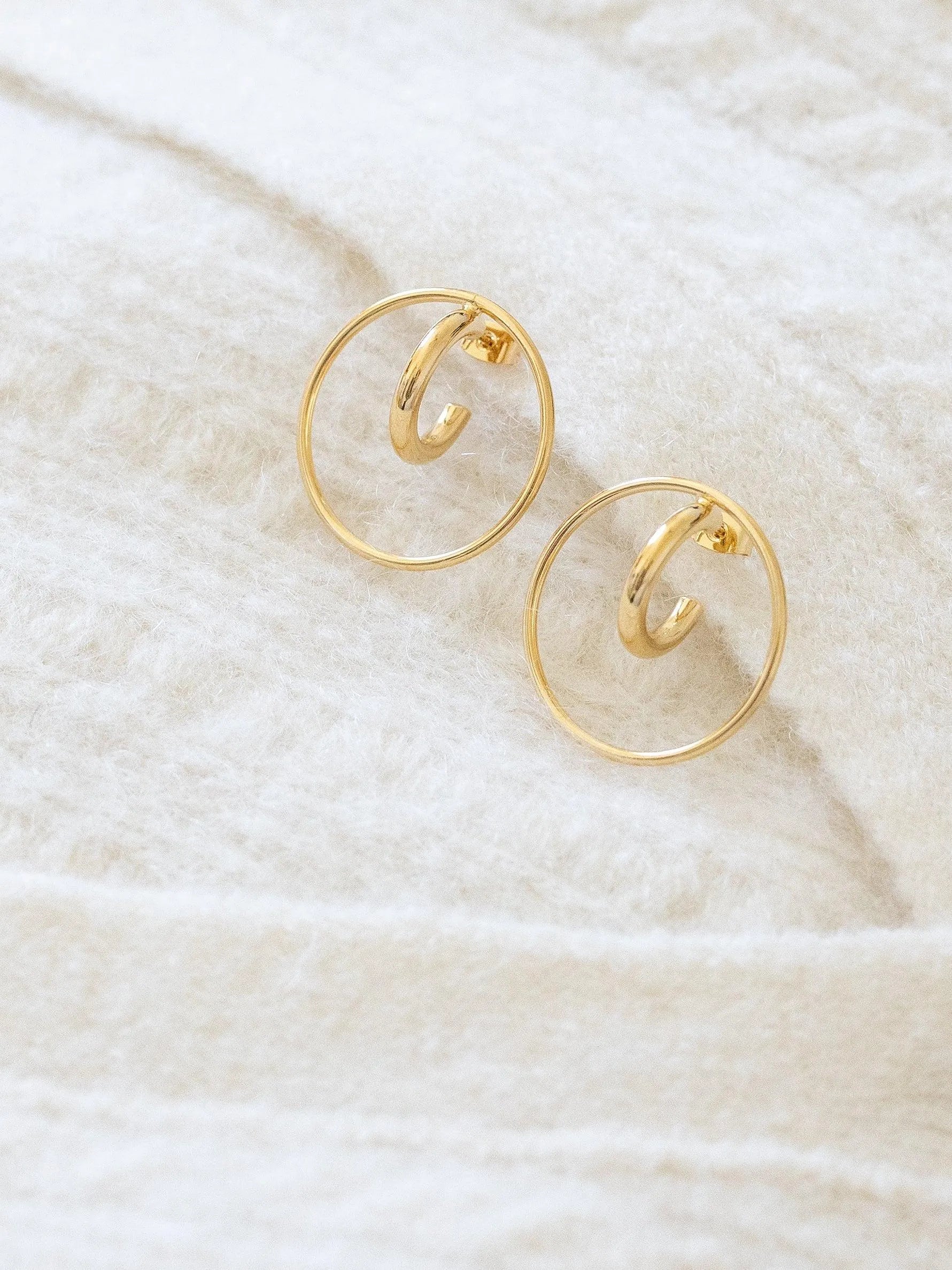 WANDA BO-BO / Earrings- Bijoux dorés -Les Petites Pampilles