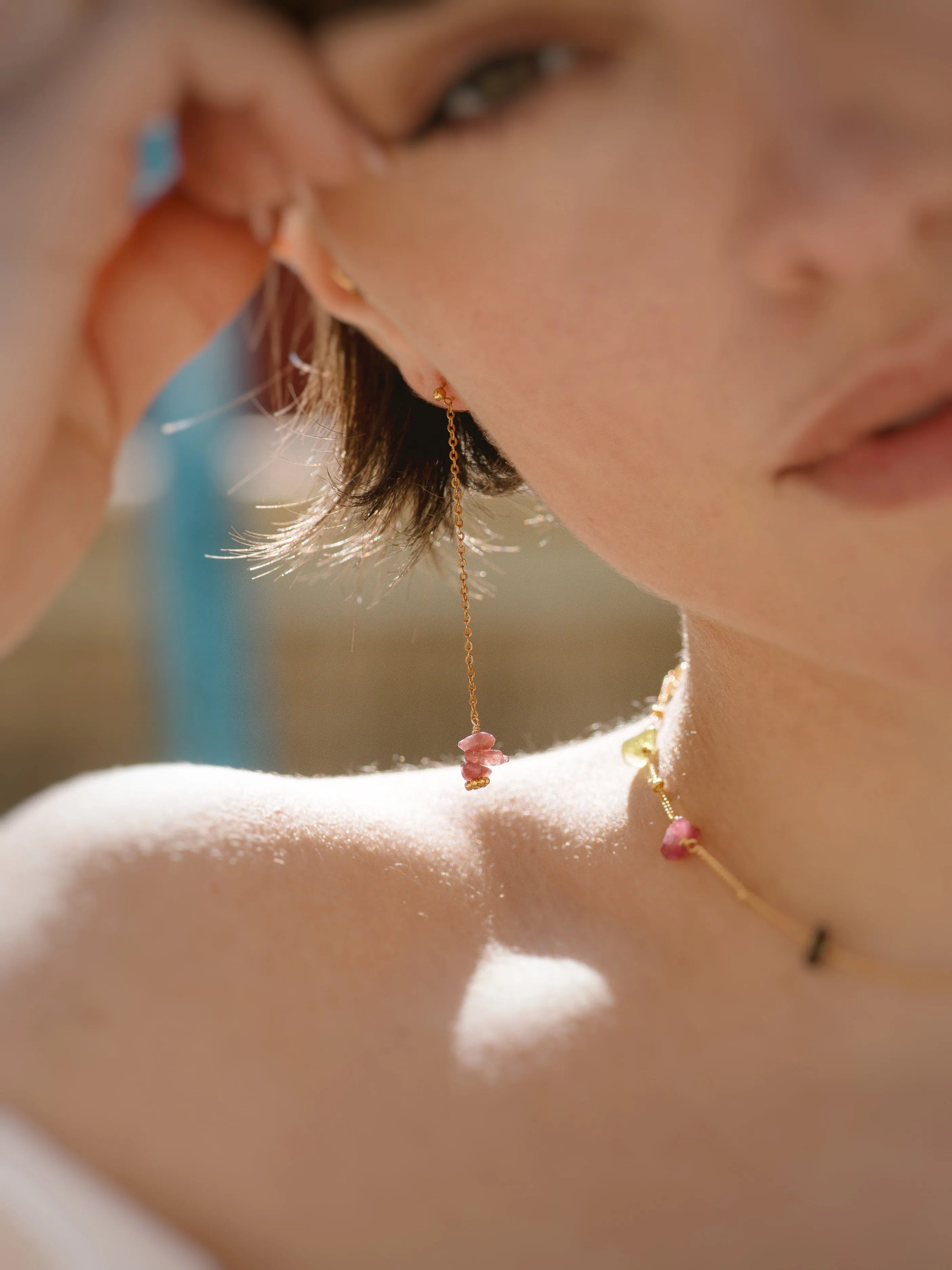 ANELYS BO ROSE-BO / Earrings-Les Petites Pampilles