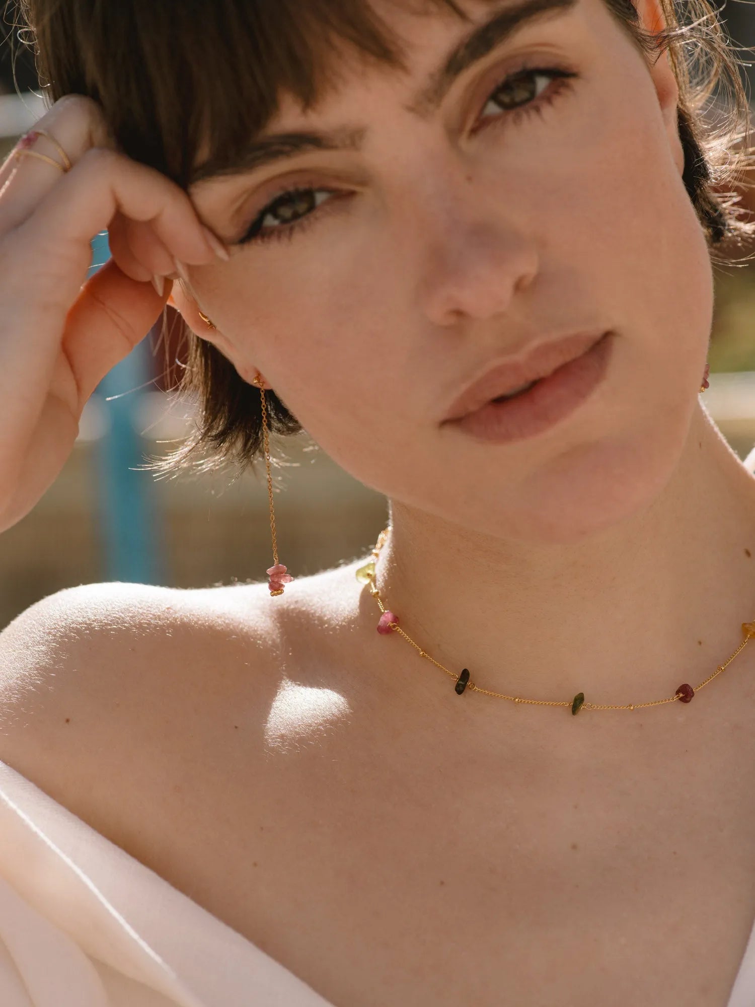 ANELYS BO ROSE-BO / Earrings-Les Petites Pampilles