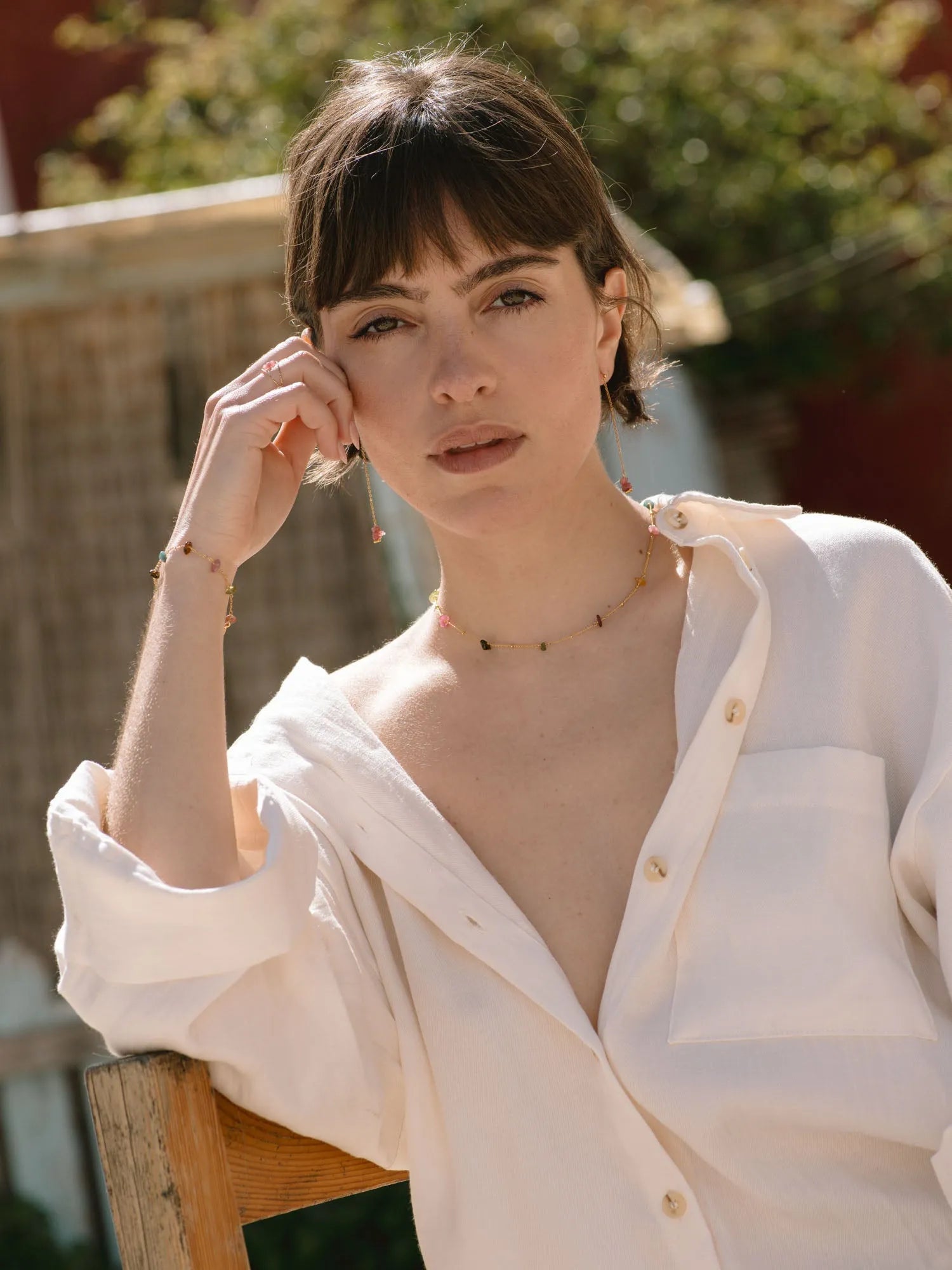 ANELYS BO ROSE-BO / Earrings-Les Petites Pampilles