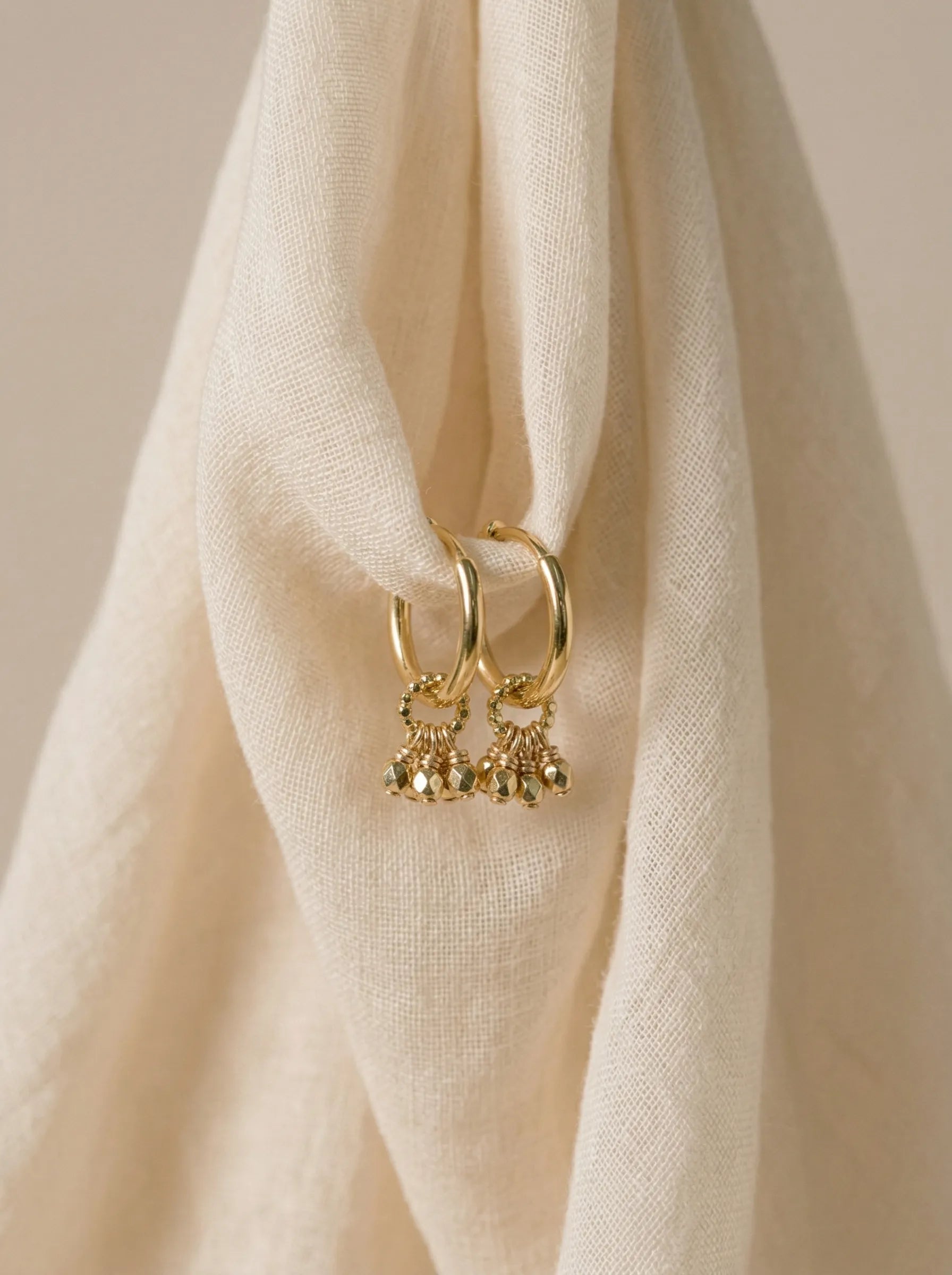 AUBE MINI CREOLES DOREES-Colliers / Necklaces-Les Petites Pampilles