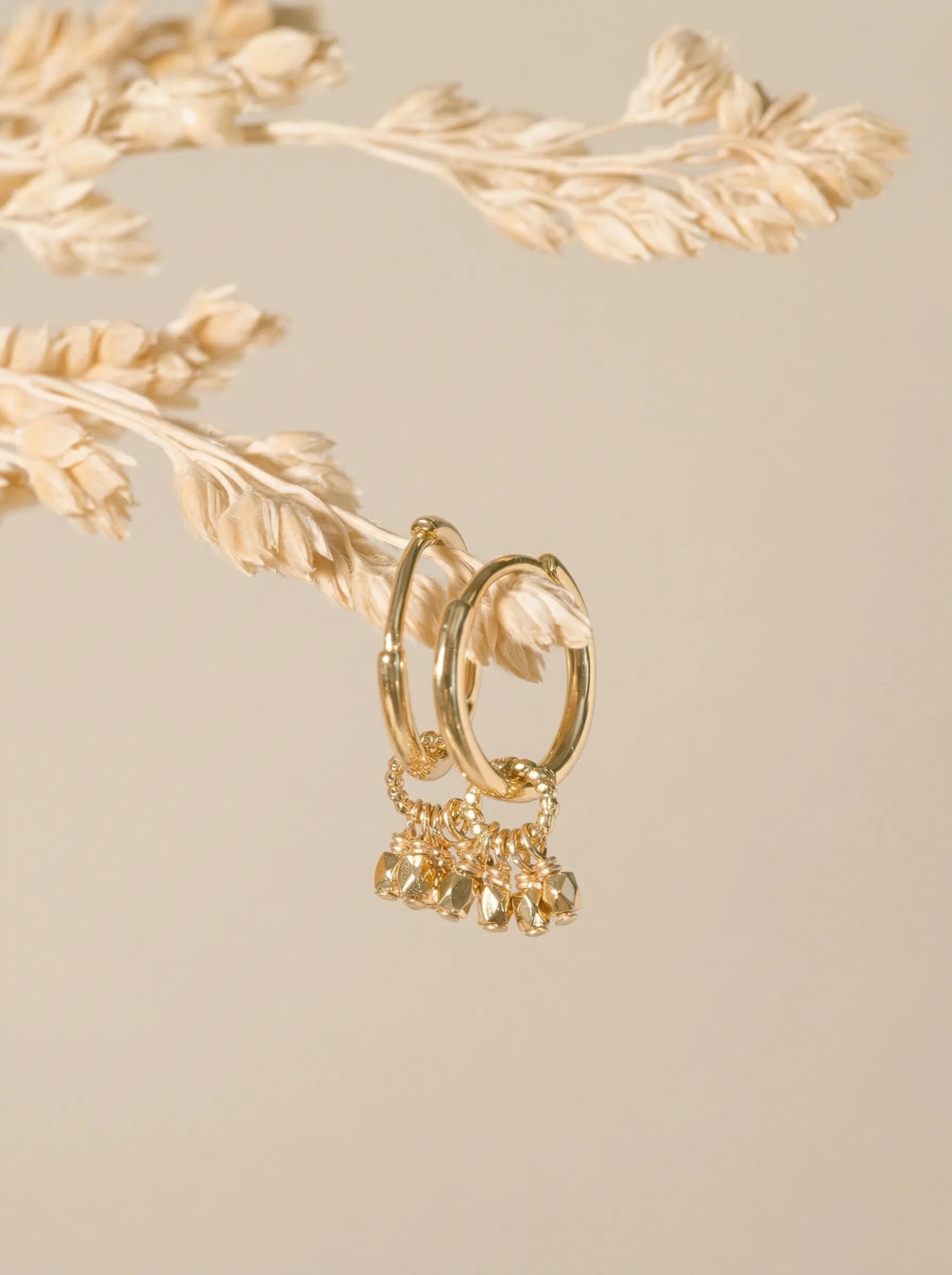 AUBE MINI CREOLES DOREES-Colliers / Necklaces-Les Petites Pampilles