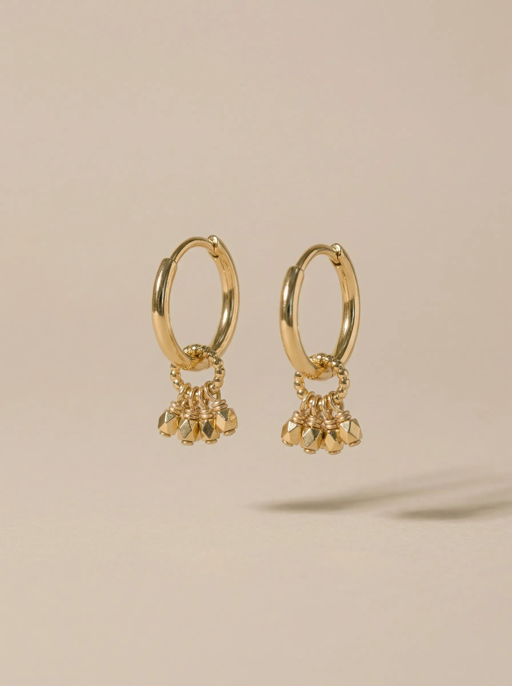 AUBE MINI CREOLES DOREES-Colliers / Necklaces-Les Petites Pampilles