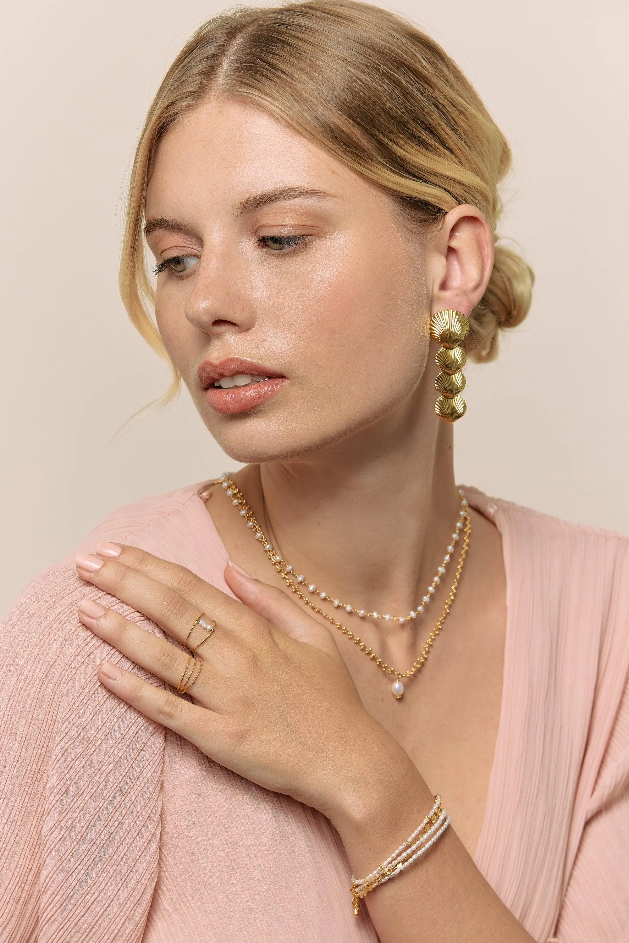 BARNEY BO-BO / Earrings- Bijoux dorés -Les Petites Pampilles