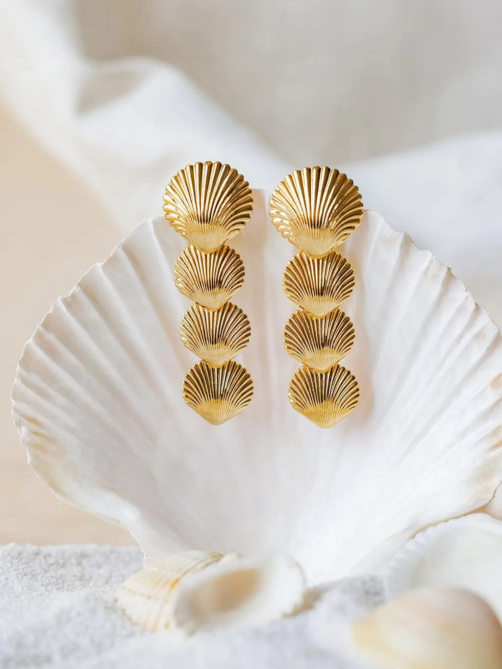 BARNEY BO-BO / Earrings- Bijoux dorés -Les Petites Pampilles