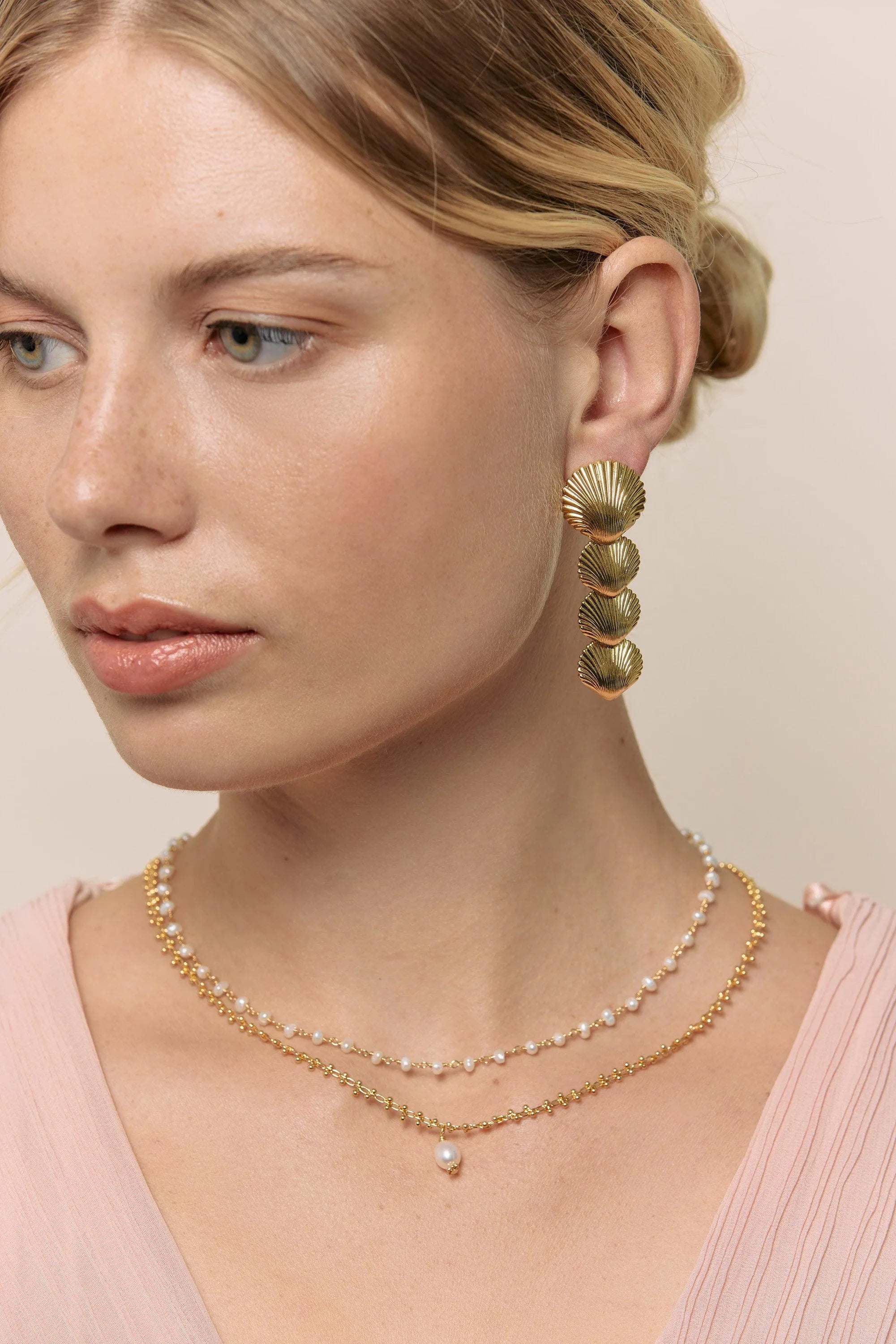 BARNEY BO-BO / Earrings- Bijoux dorés -Les Petites Pampilles