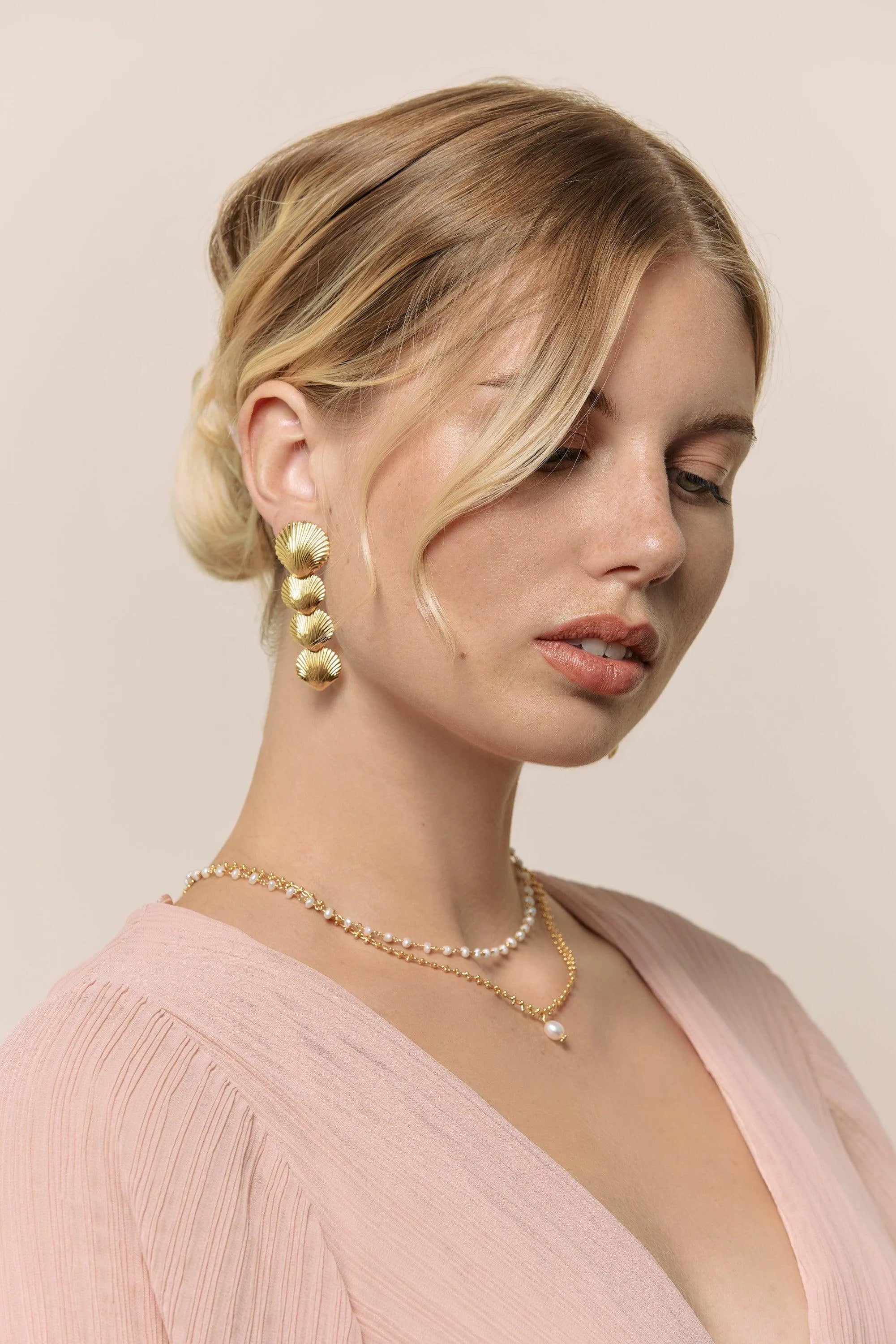 BARNEY BO-BO / Earrings- Bijoux dorés -Les Petites Pampilles