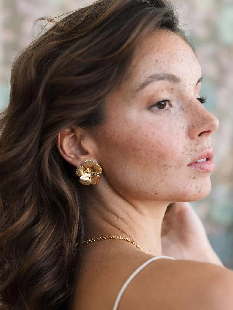 CHIARA BO-BO / Earrings- Bijoux dorés -Les Petites Pampilles