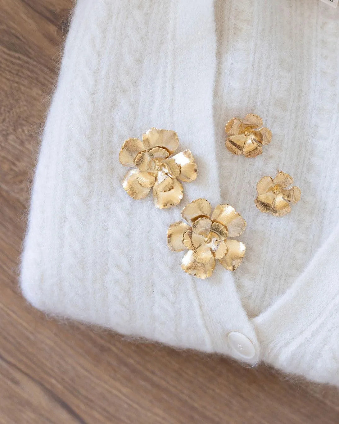 VIALA BO-BO / Earrings- Bijoux dorés -Les Petites Pampilles