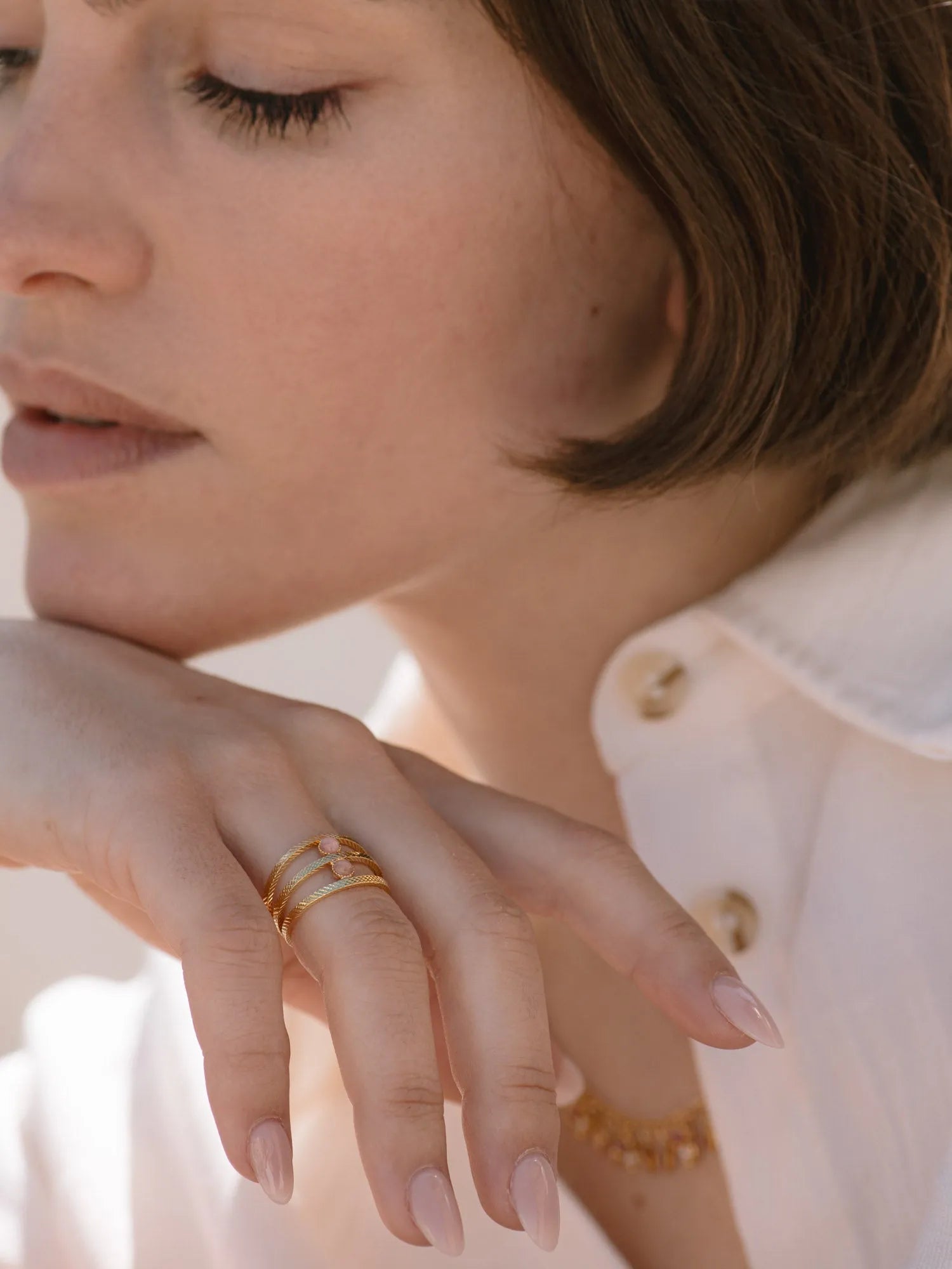 CALISTA BA ROSE-Bagues / rings-Les Petites Pampilles