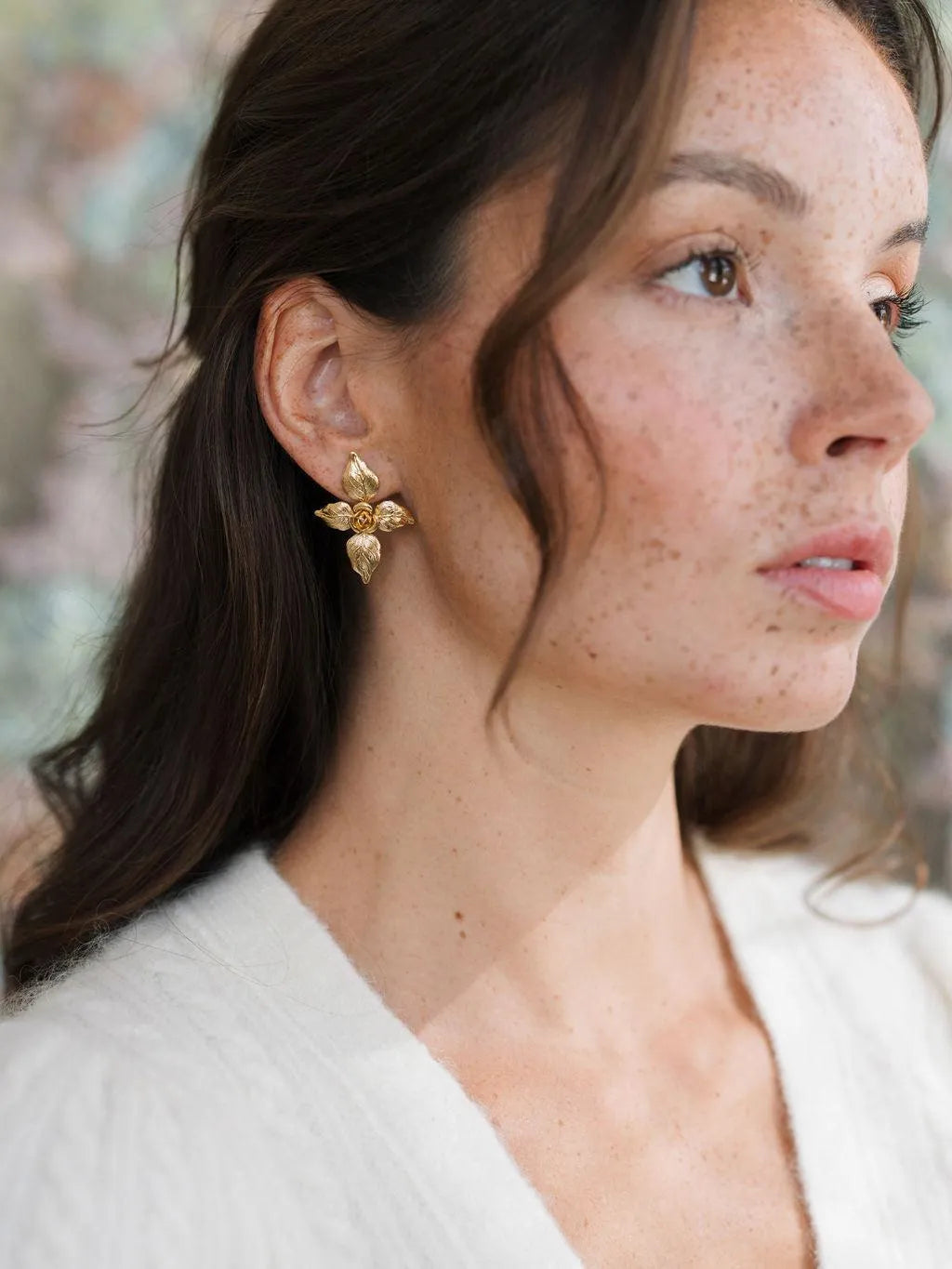 GUILLEMETTE BO-BO / Earrings- Bijoux dorés -Les Petites Pampilles