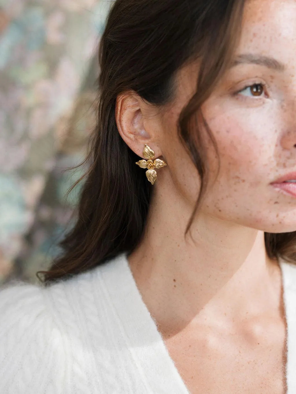 GUILLEMETTE BO-BO / Earrings- Bijoux dorés -Les Petites Pampilles