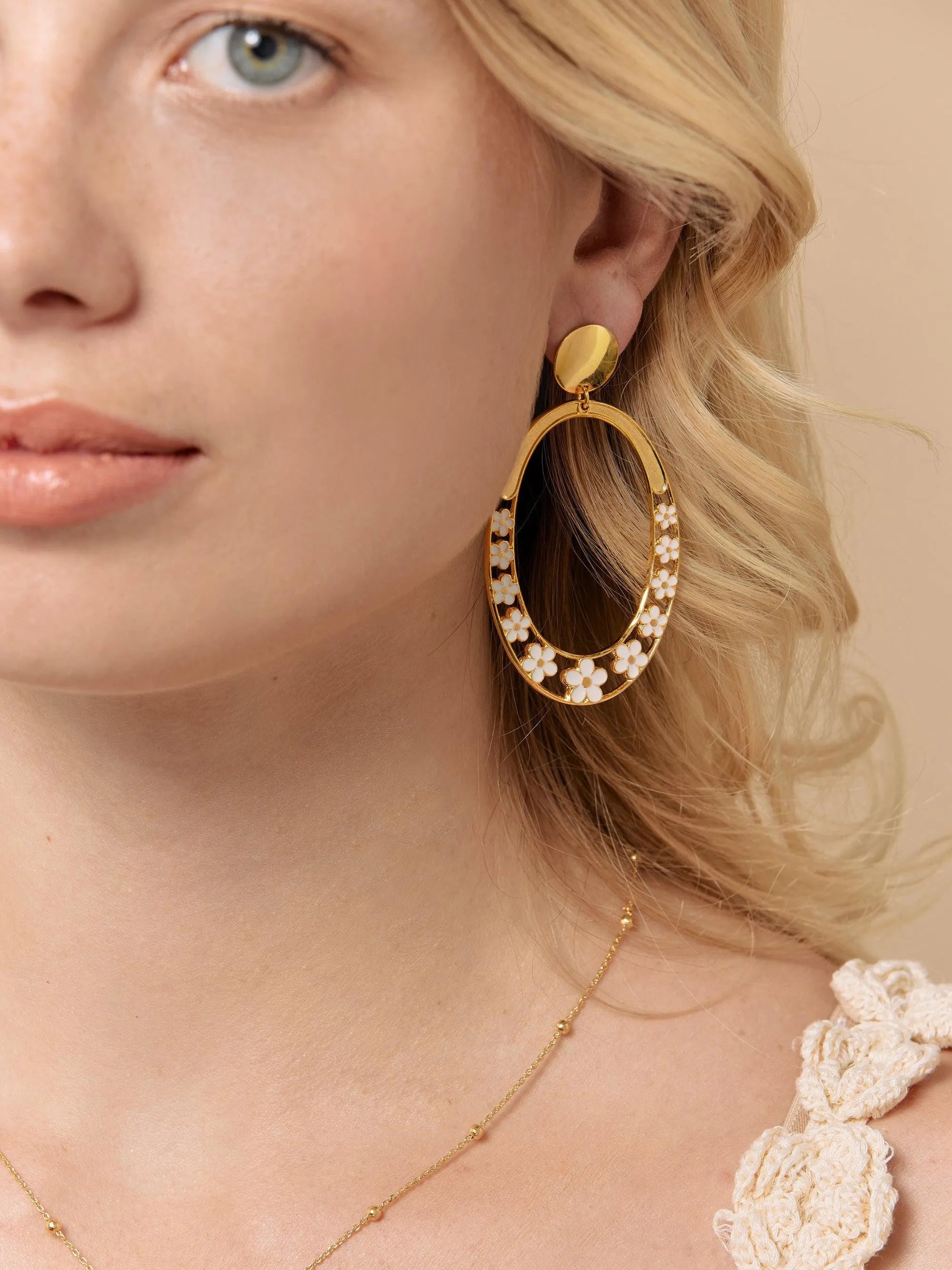 HERMANCE BO-BO / Earrings- Bijoux dorés -Les Petites Pampilles