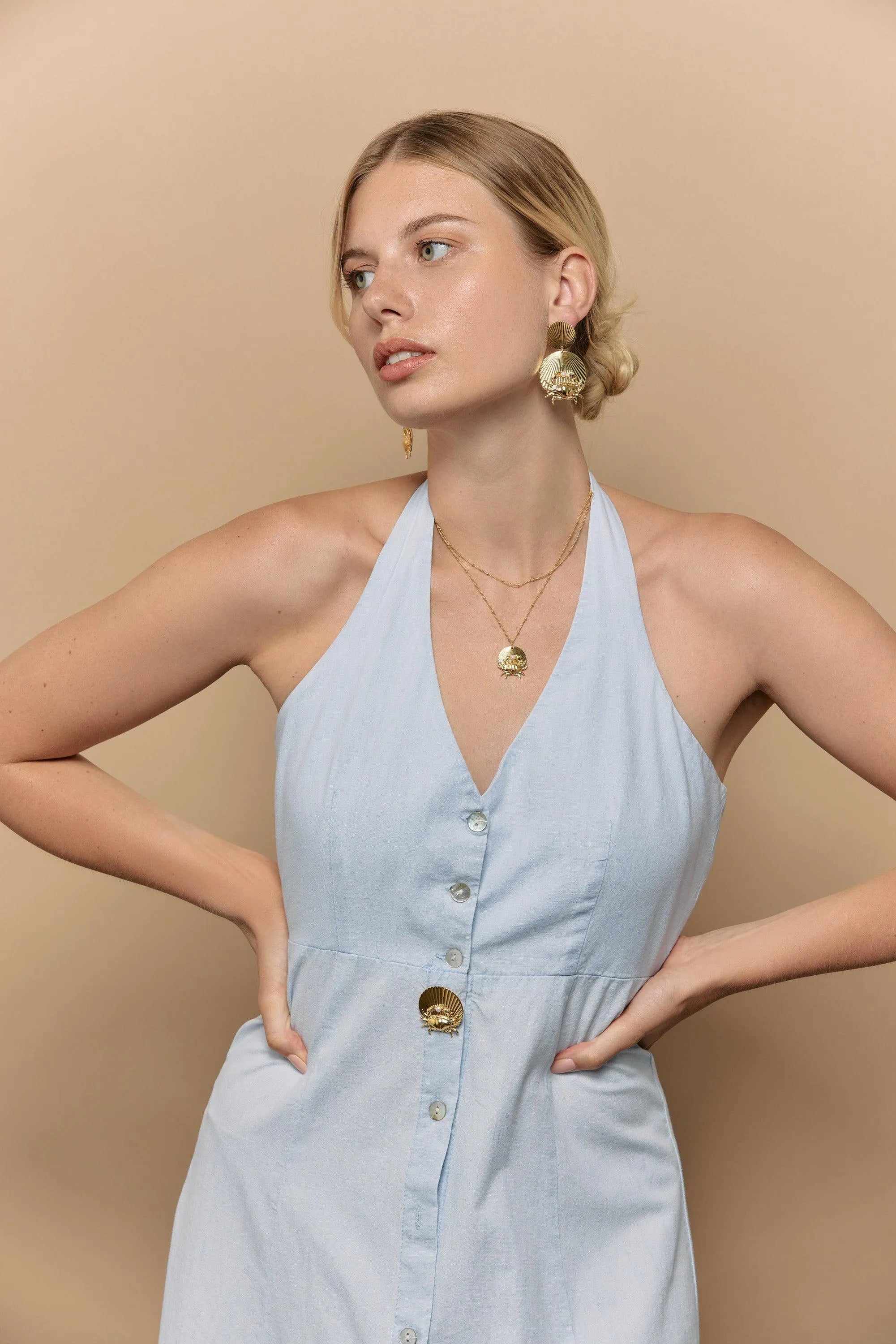 KEIKI BO-BO / Earrings- Bijoux dorés -Les Petites Pampilles