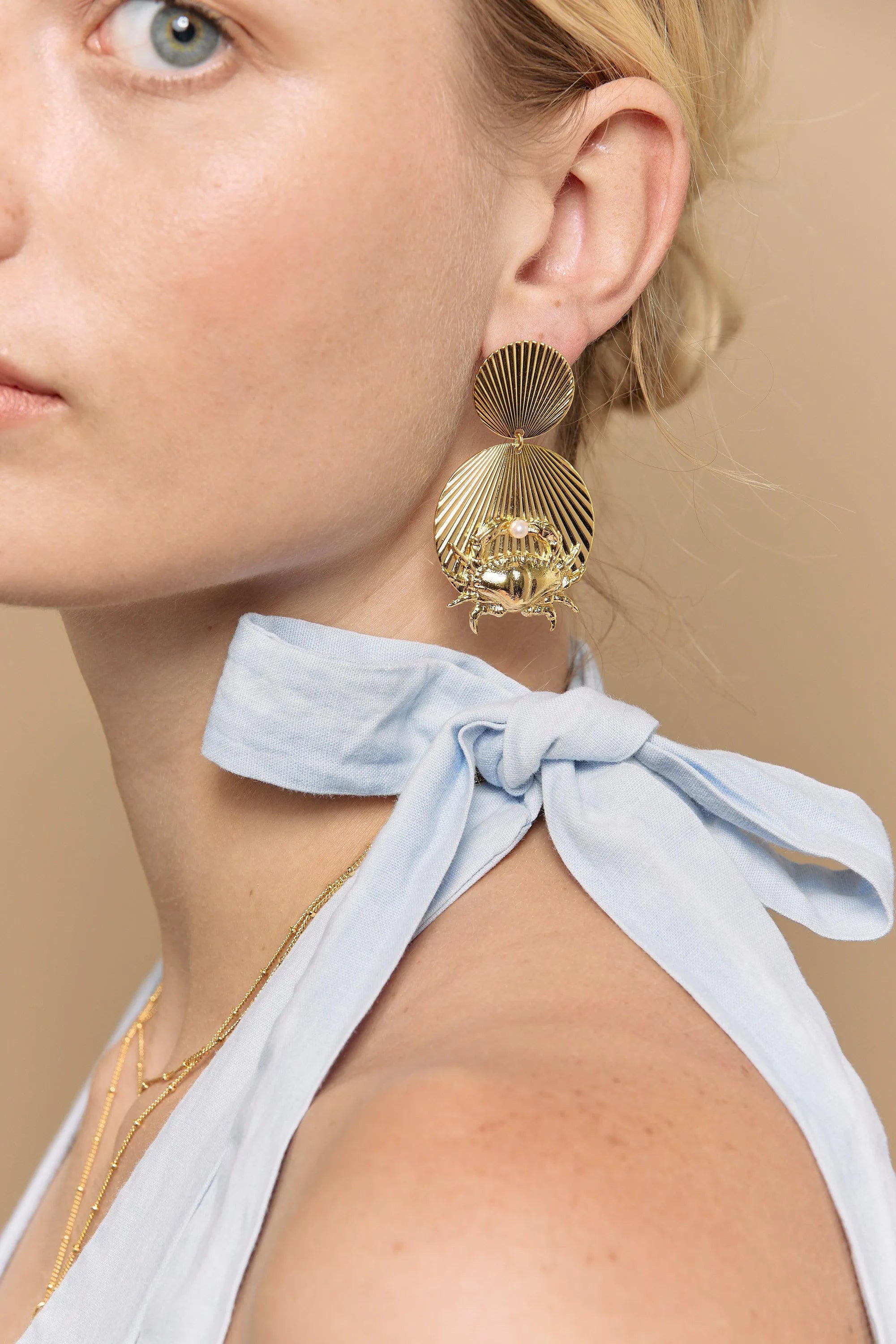 KEIKI BO-BO / Earrings- Bijoux dorés -Les Petites Pampilles